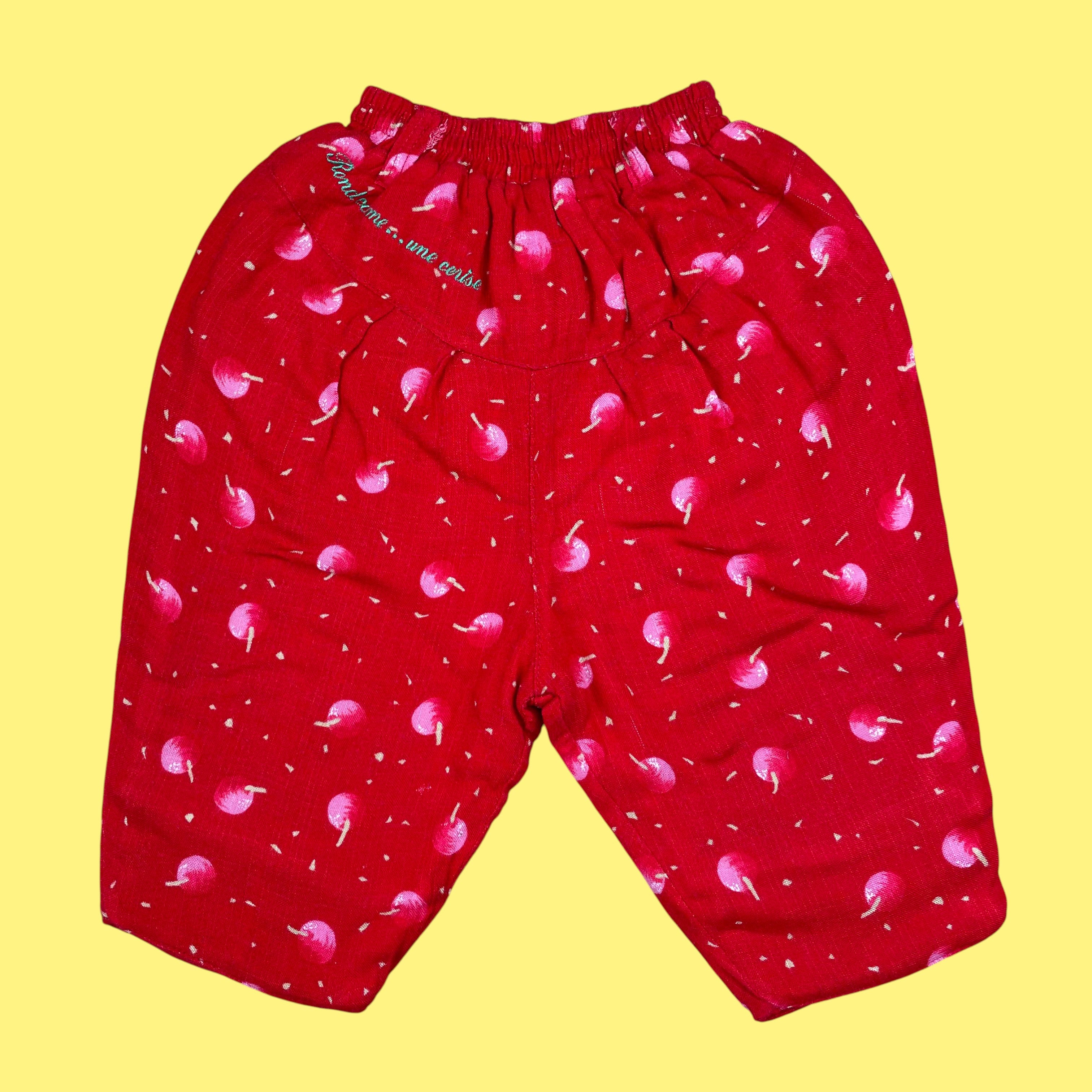 Pantalon cerises vintage 3 mois