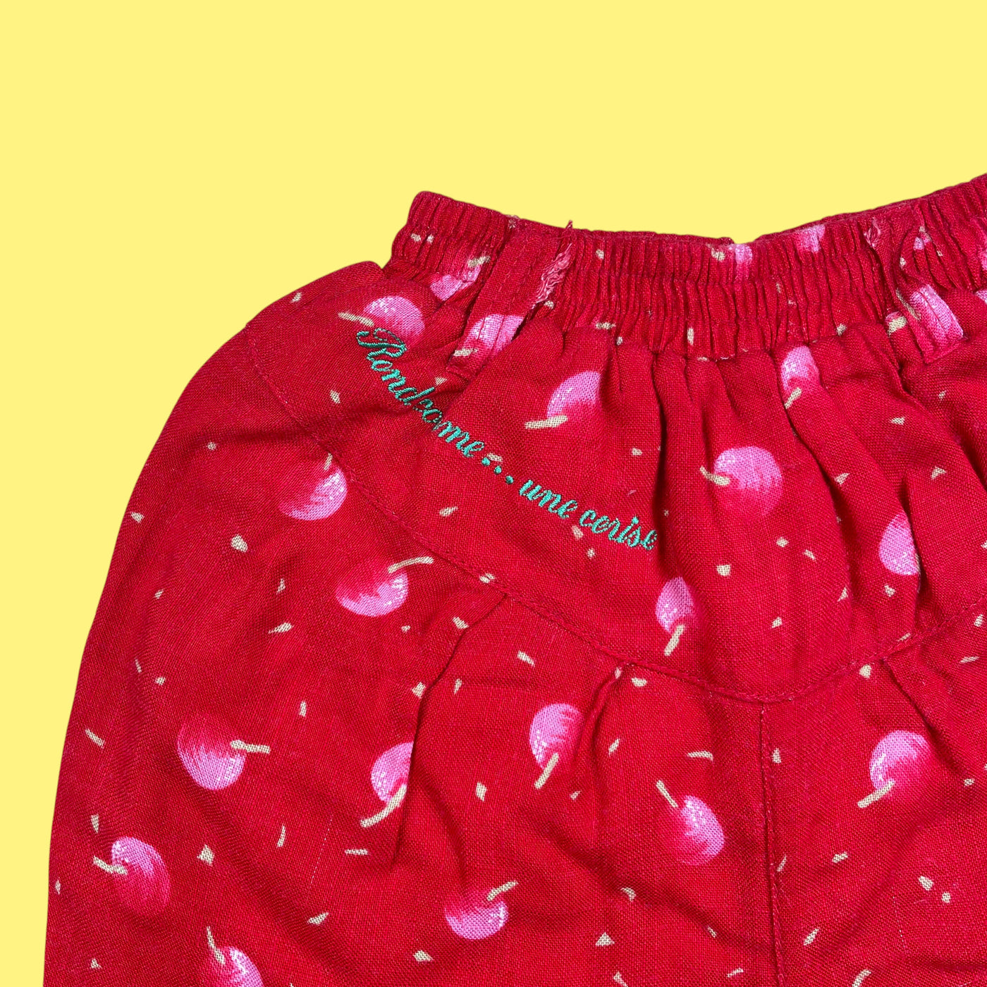 Pantalon cerises vintage 3 mois