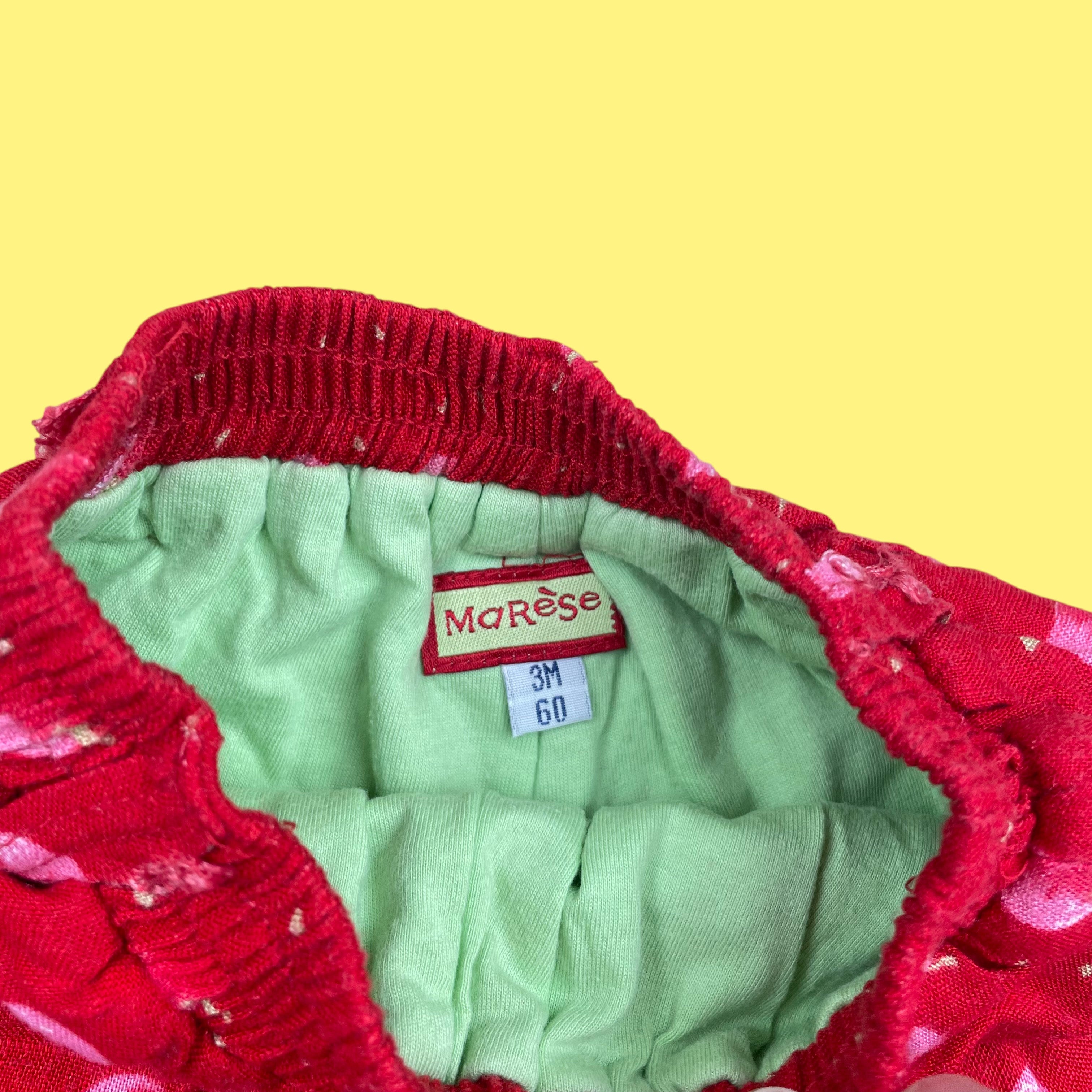 Pantalon cerises vintage 3 mois