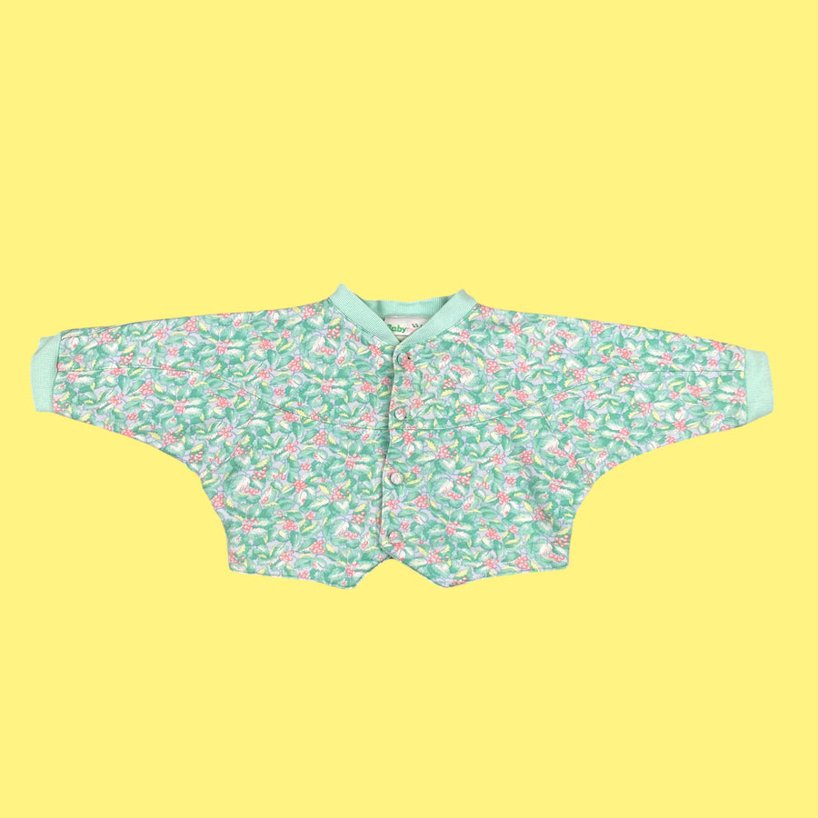 Gilet vintage fleuri 6 mois