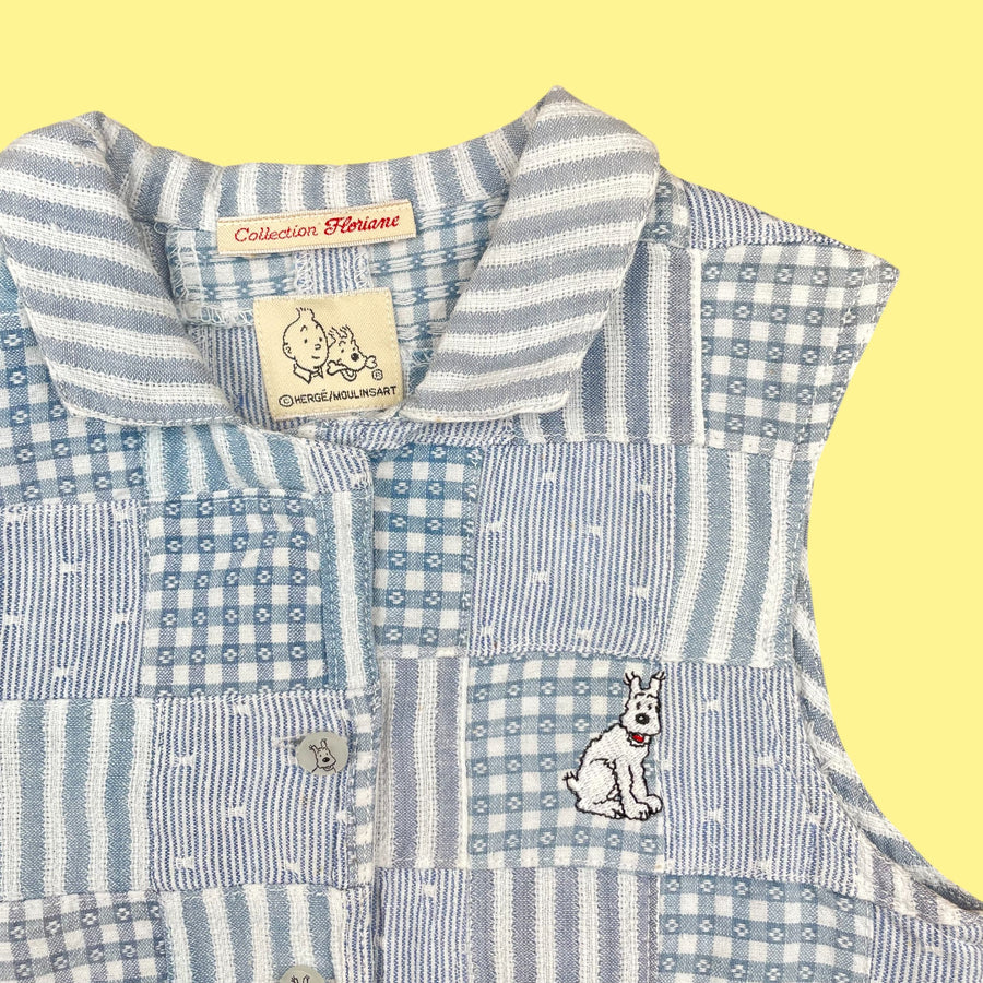 Veste sans manches Tintin vintage 4 ans