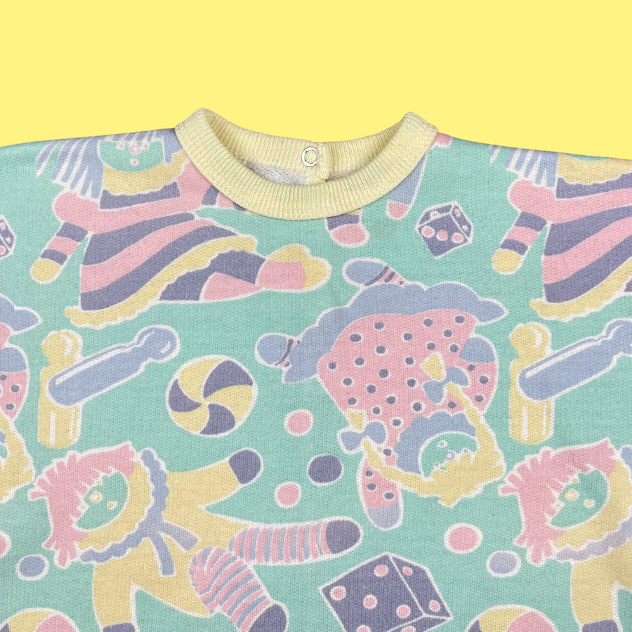 Robe-pull pastel vintage 12 mois