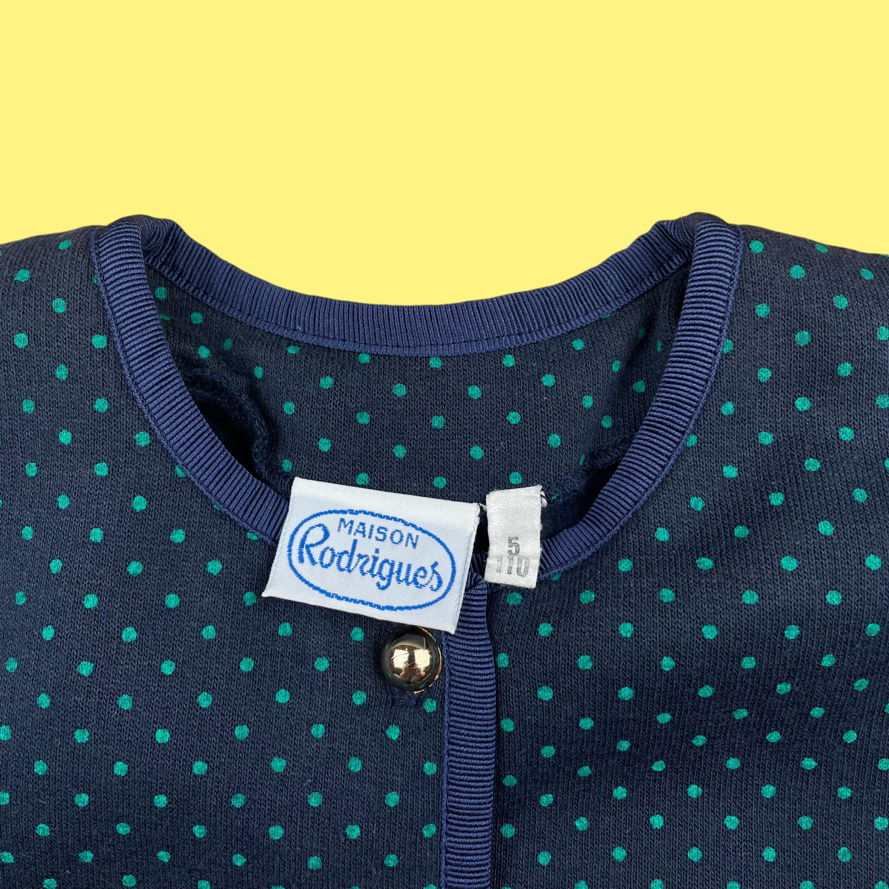 Gilet à pois vintage 5 ans