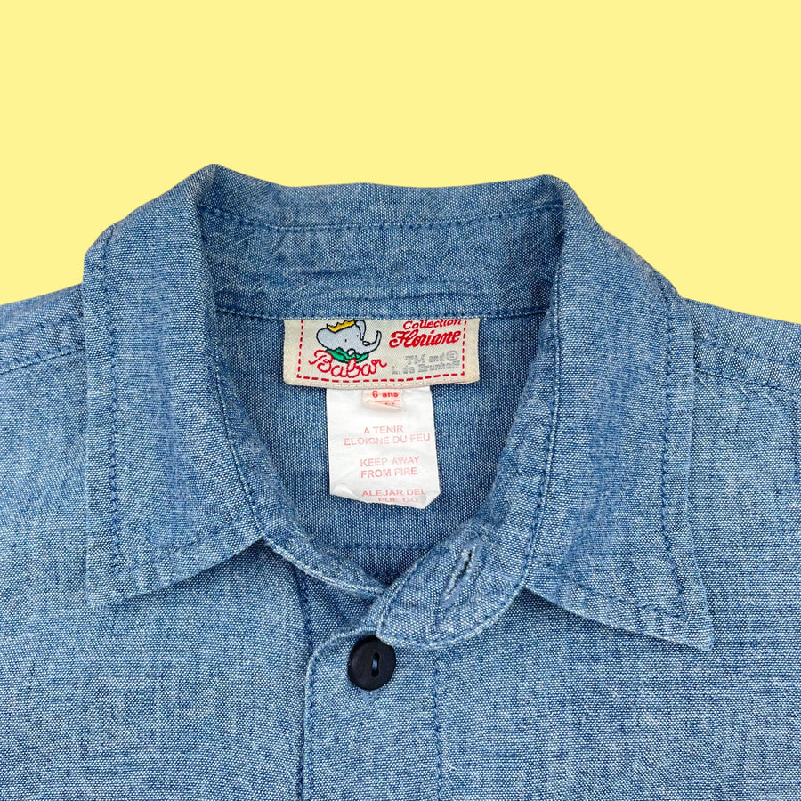 Chemise Babar vintage 8 ans