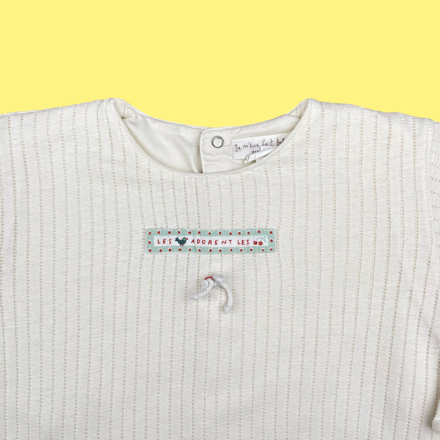 Ensemble cerises Catimini vintage 12 mois