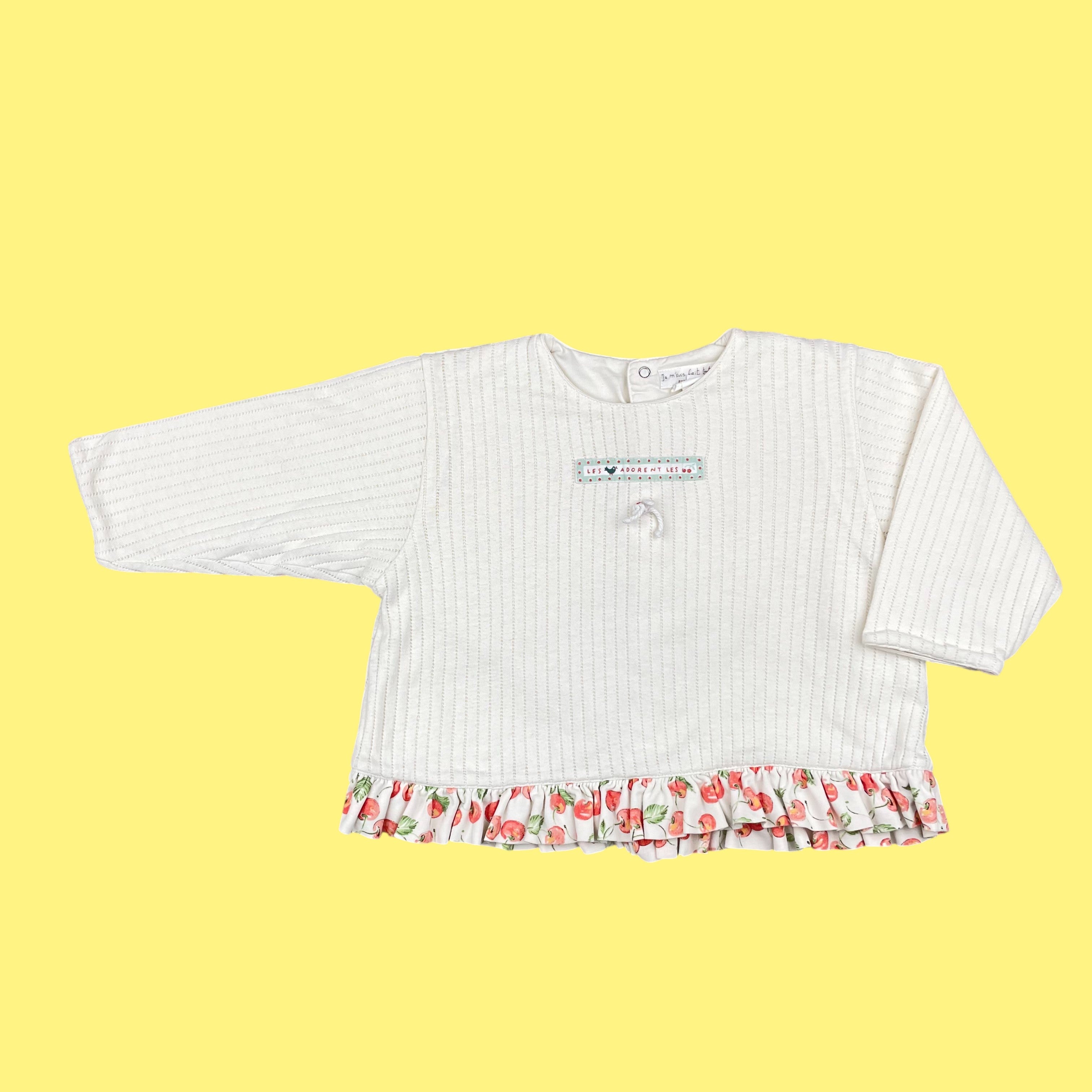 Ensemble cerises Catimini vintage 12 mois