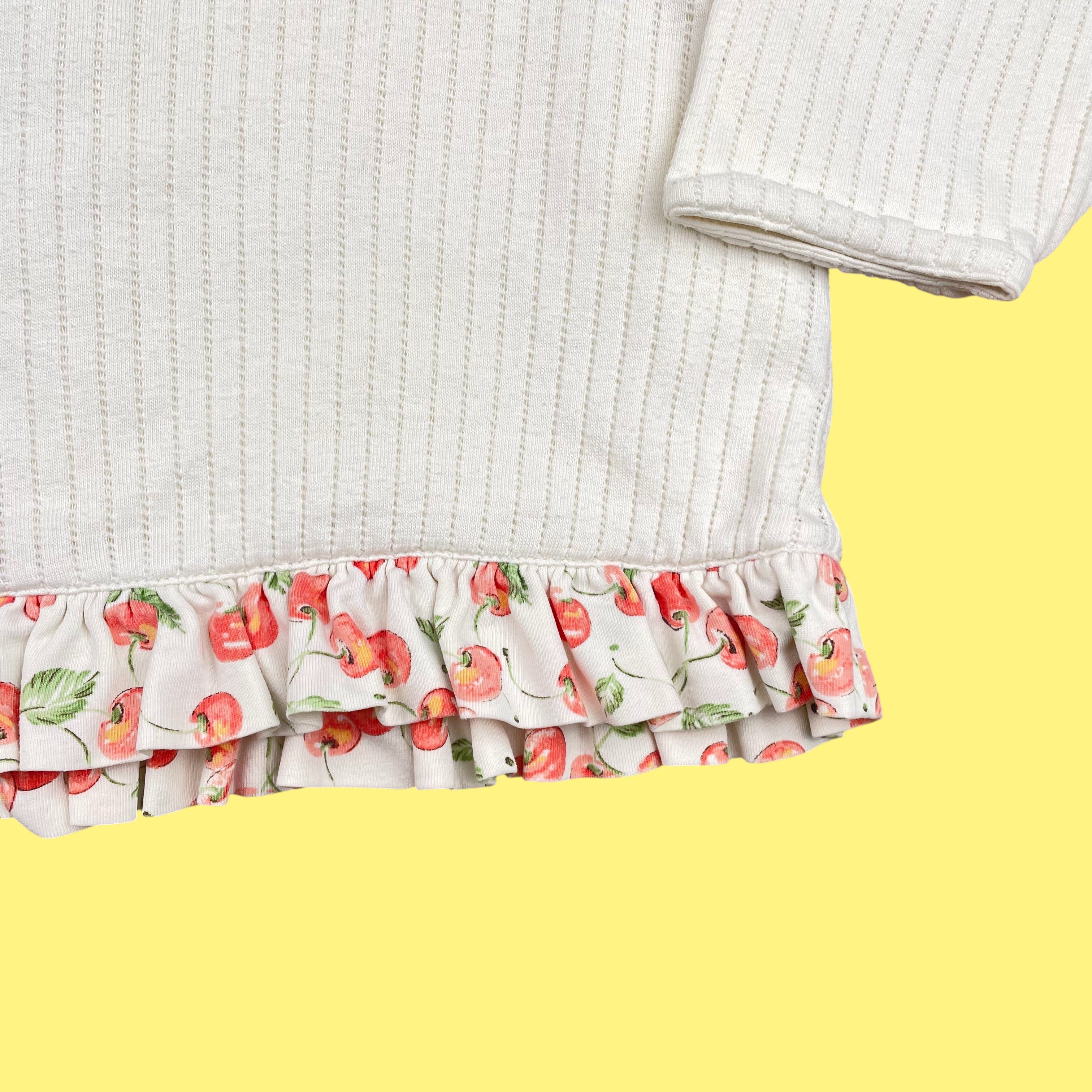 Ensemble cerises Catimini vintage 12 mois