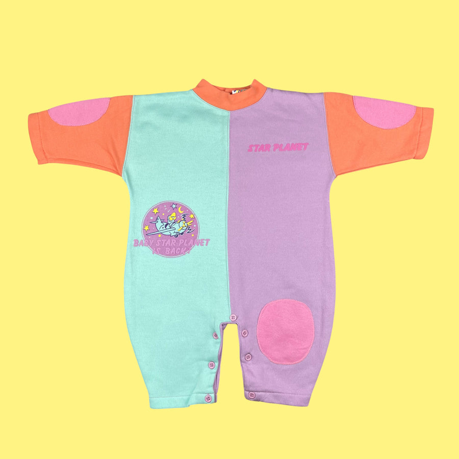 Combinaison color block vintage 12 mois