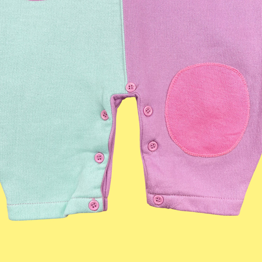 Combinaison color block vintage 12 mois