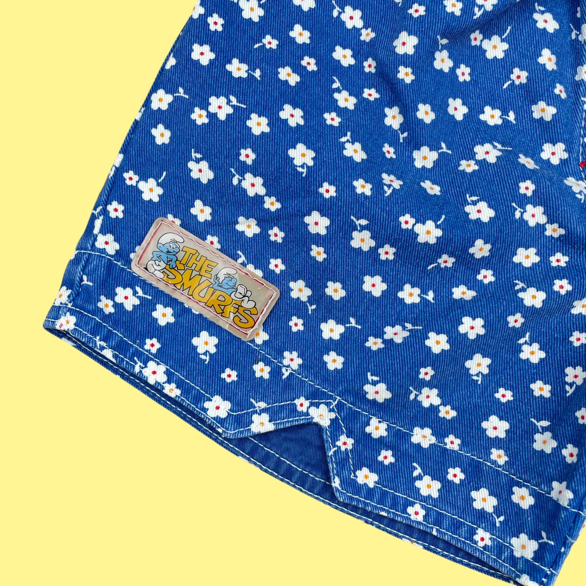 Short Schtroumpf vintage 3-4 ans