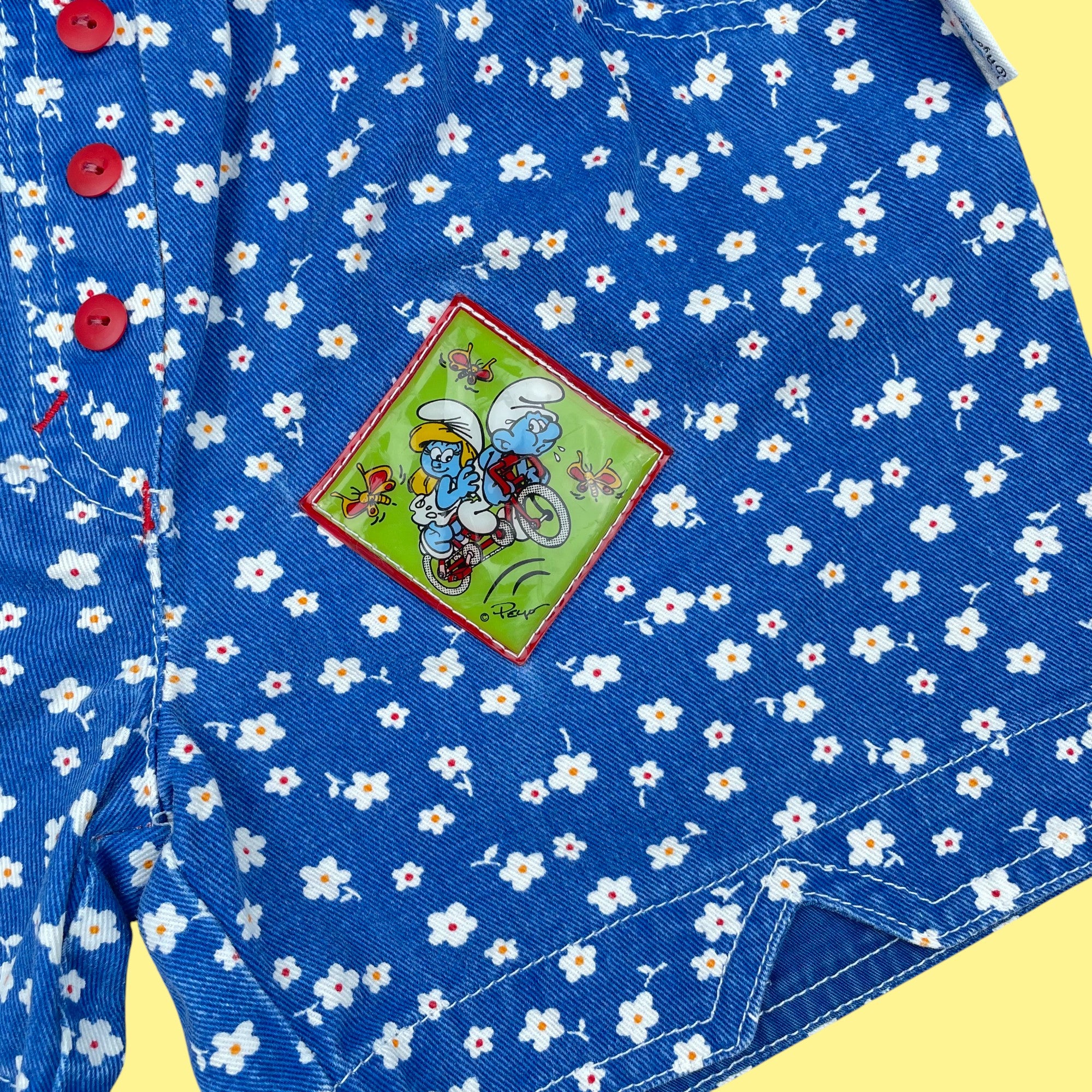 Short Schtroumpf vintage 3-4 ans