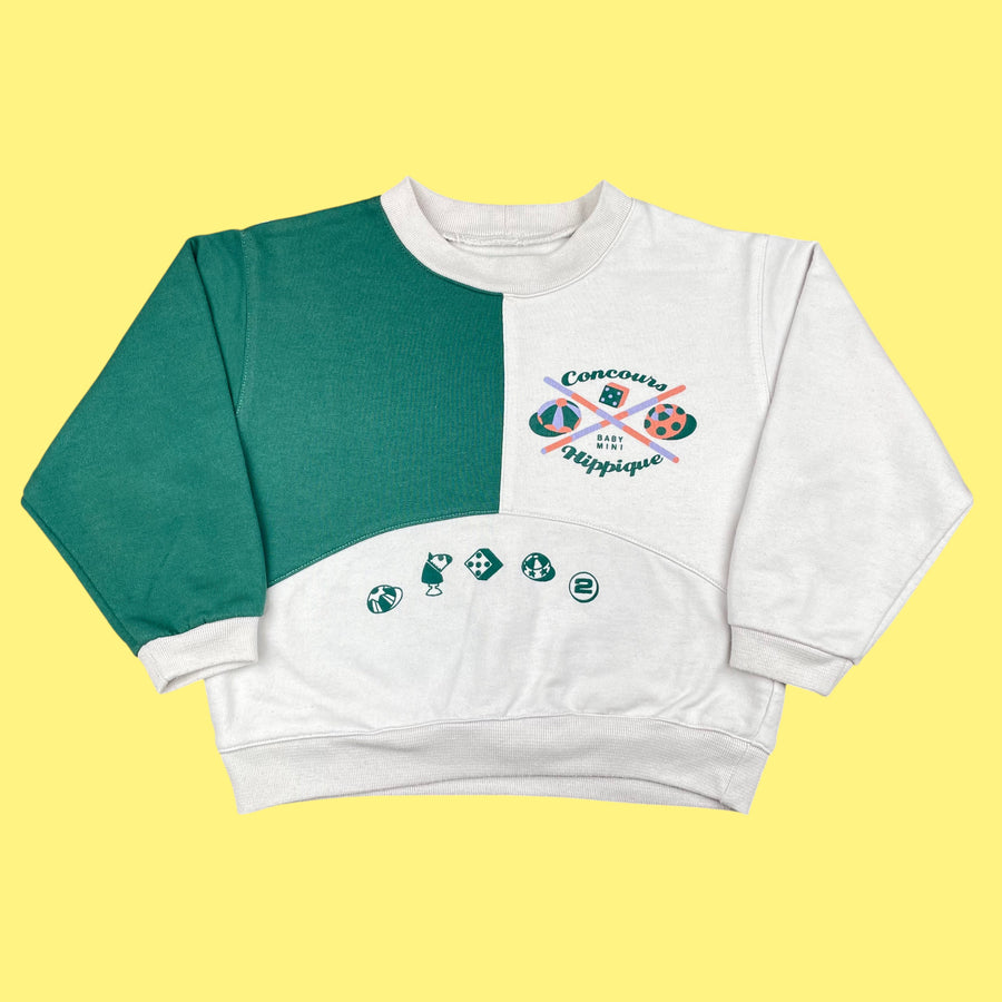 Sweat bicolore vintage 6 ans