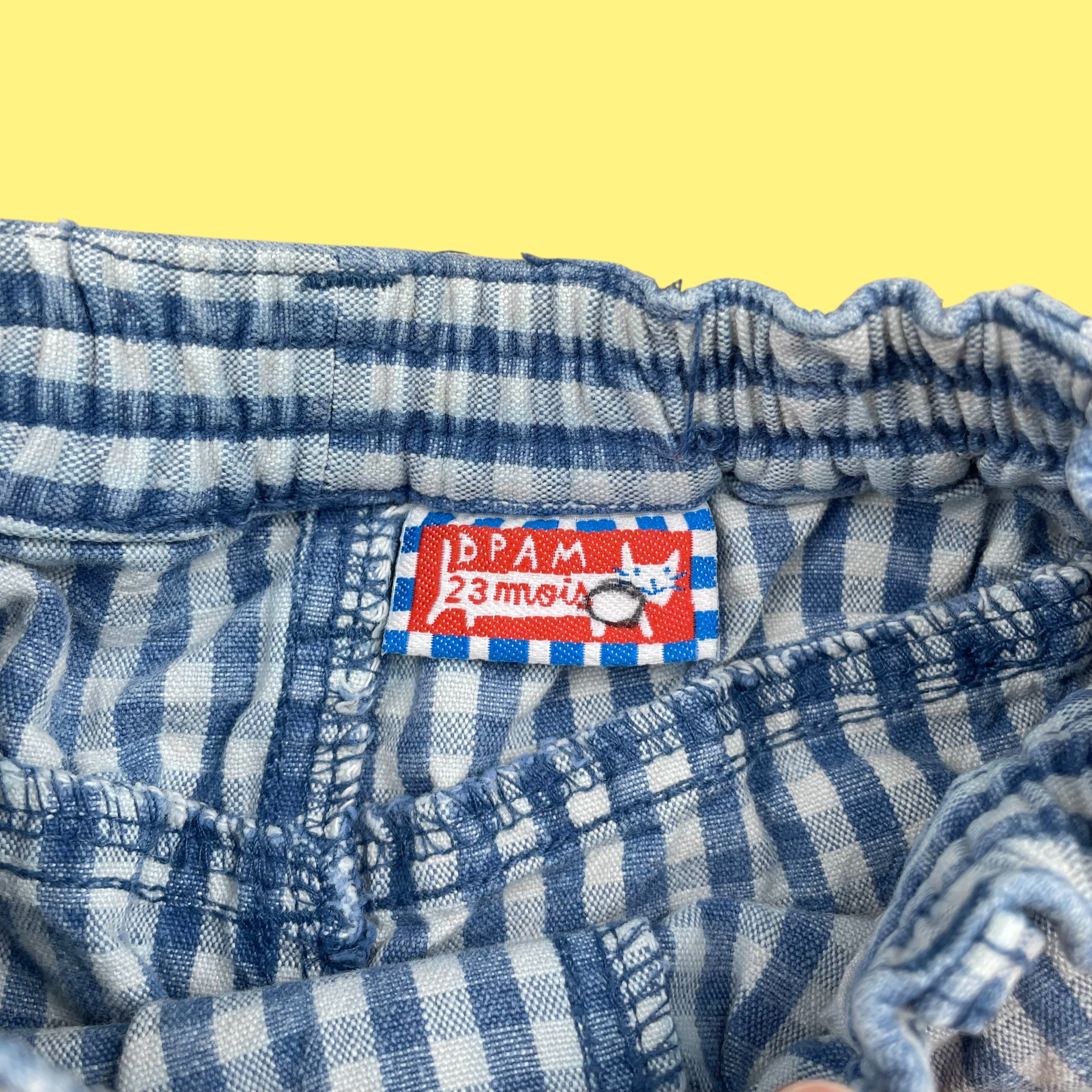 Pantalon vichy vintage 3 ans