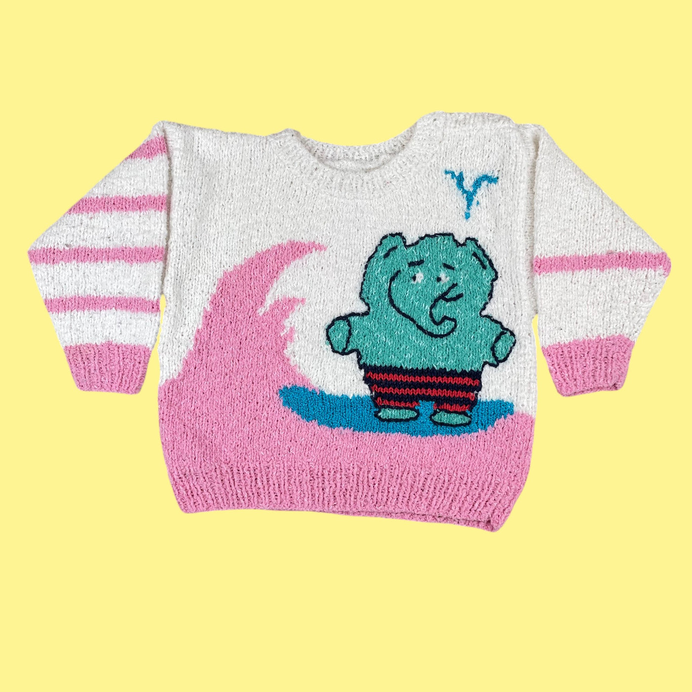 Pull fait main coton 2-3 ans