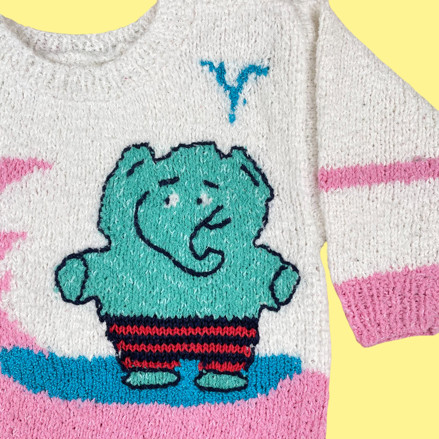 Pull fait main coton 2-3 ans