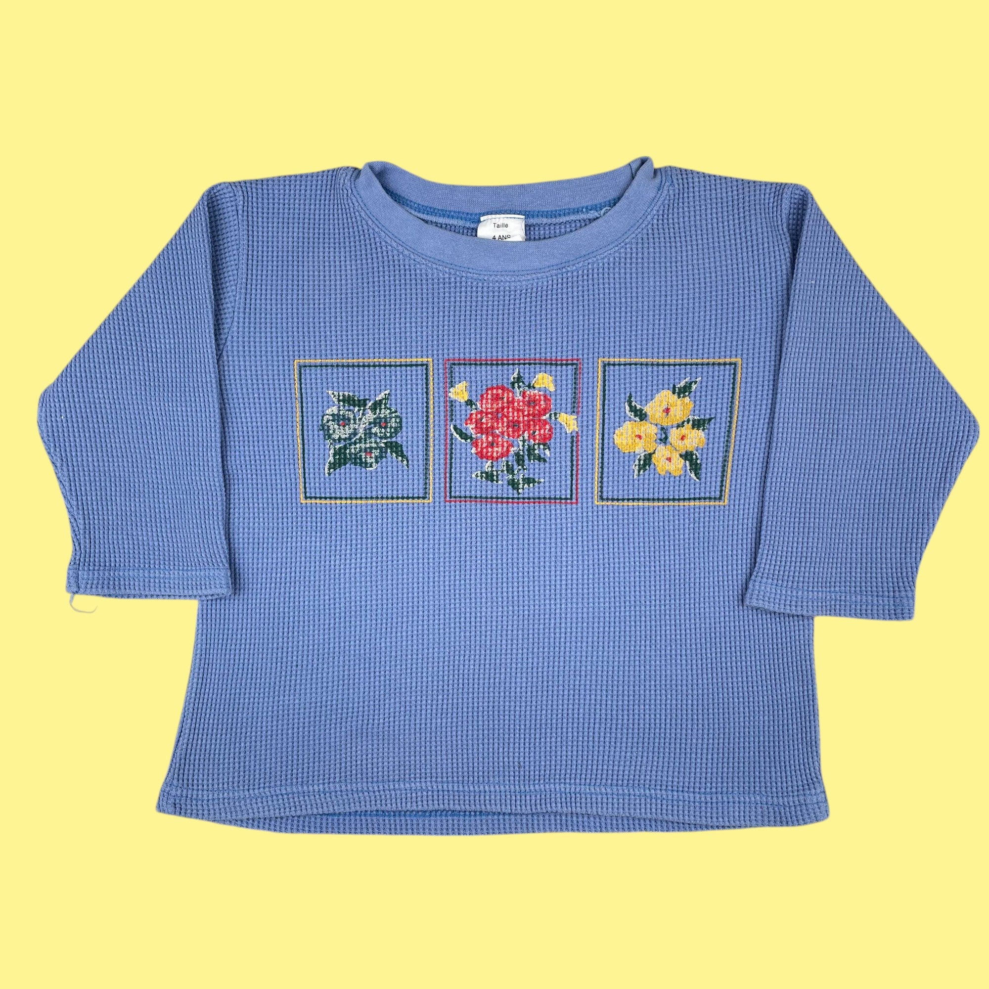Sweat fleurs 2-3 ans