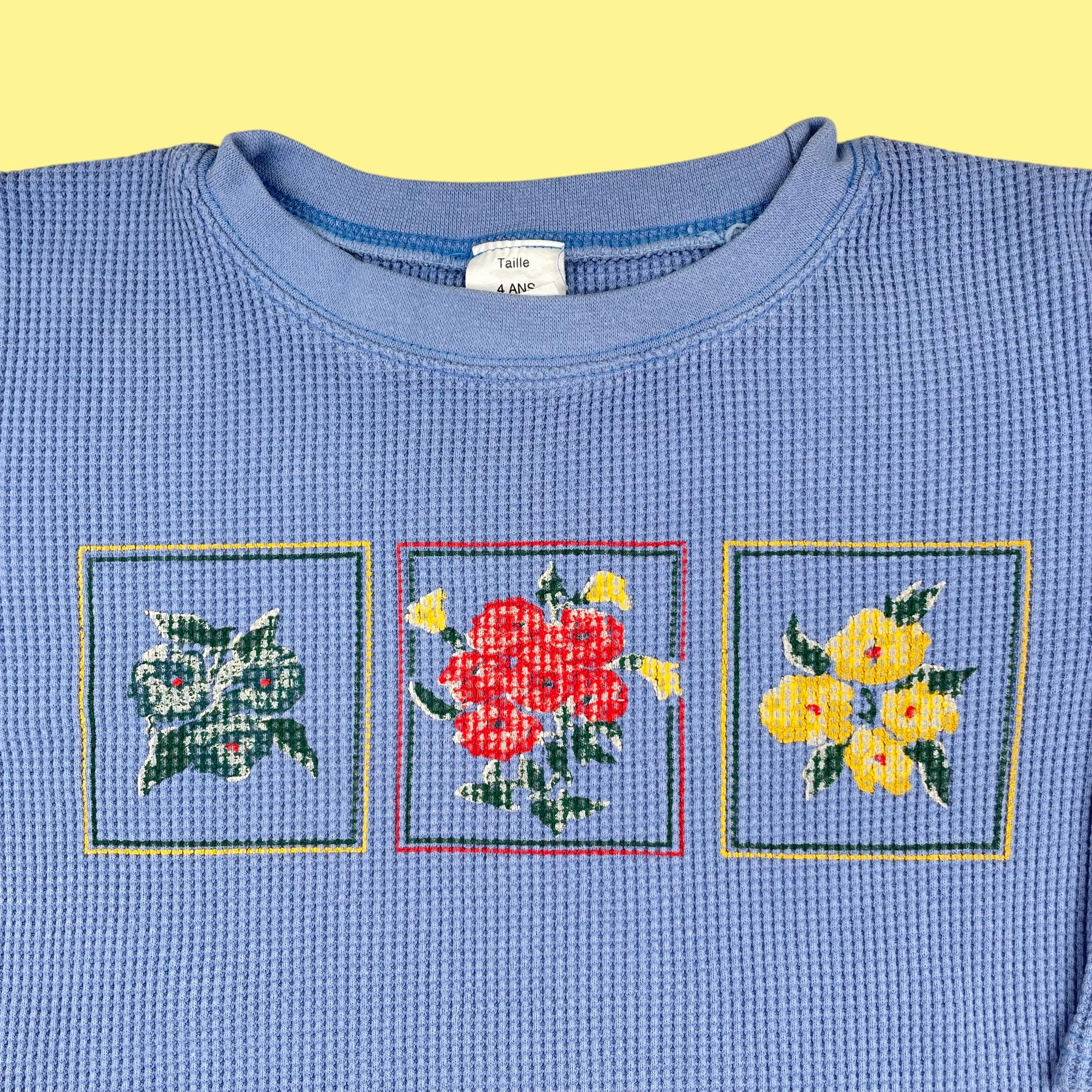 Sweat fleurs 2-3 ans