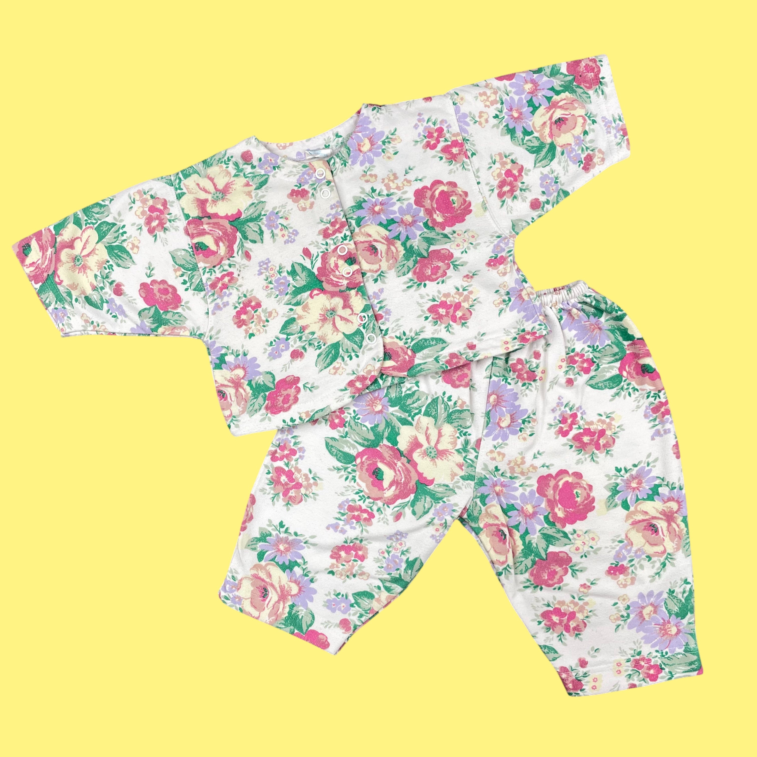 Ensemble fleuri 3-6 mois