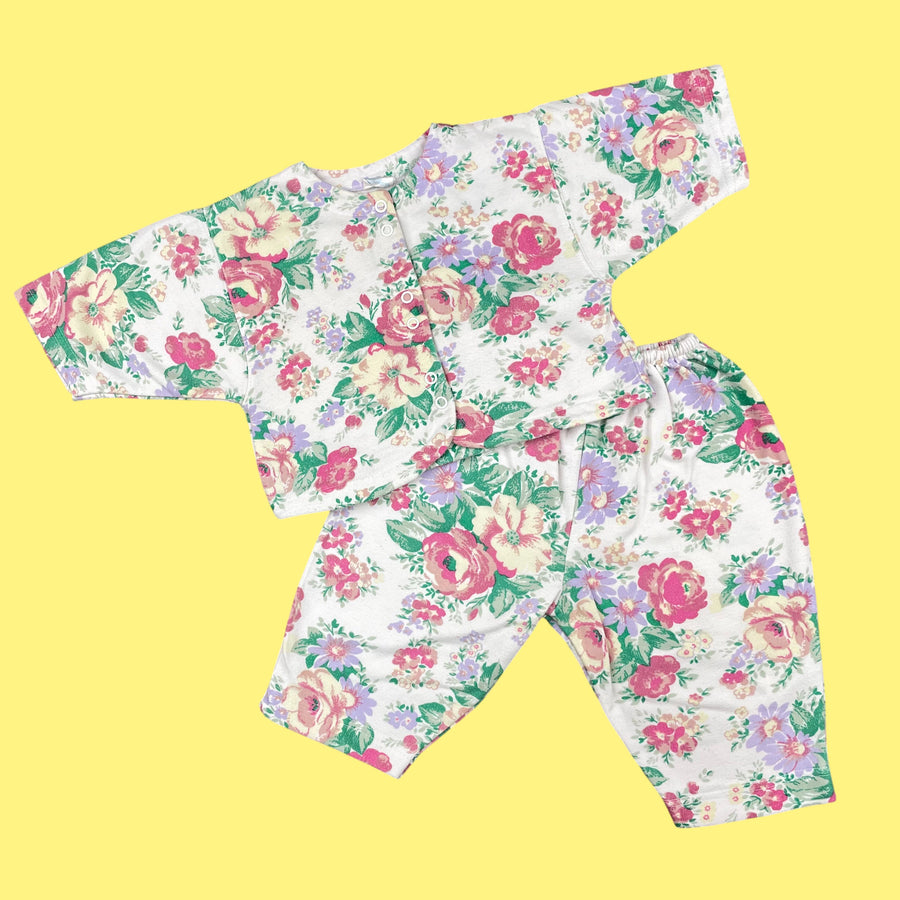 Ensemble fleuri 3-6 mois