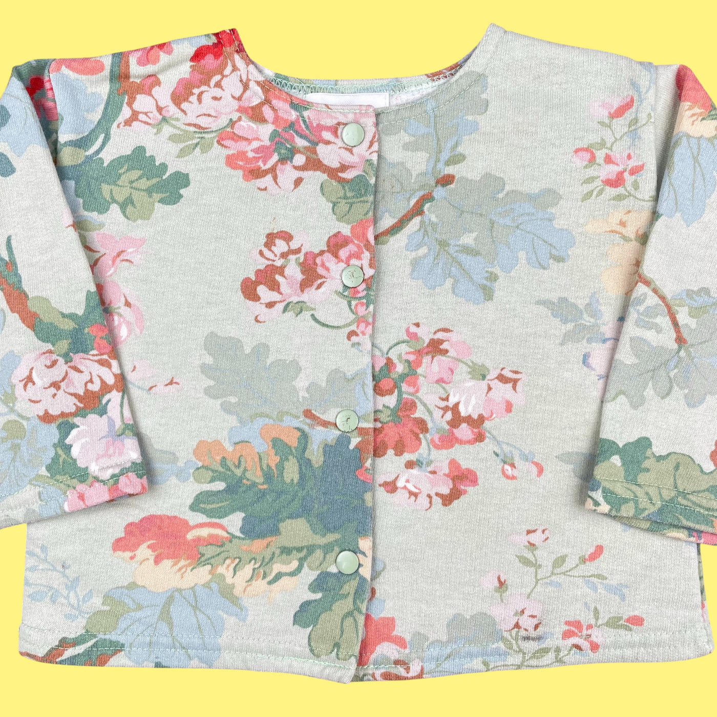 Gilet fleuri vintage 12-18 mois