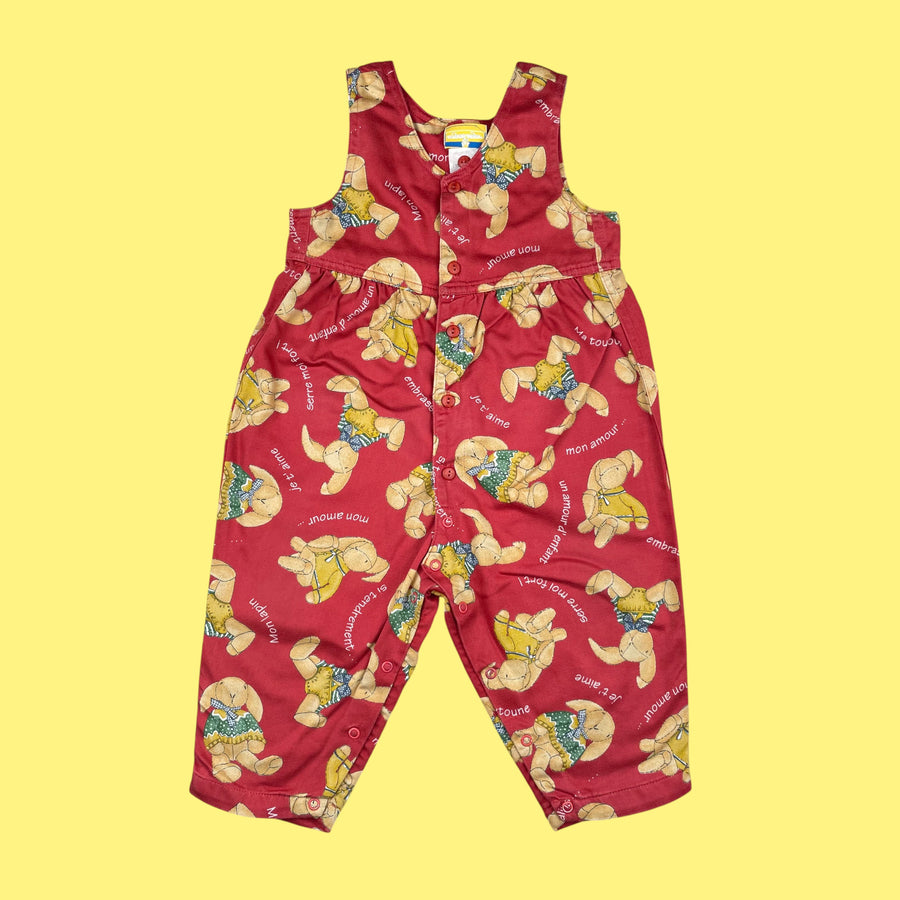 Salopette lapins vintage 18 mois