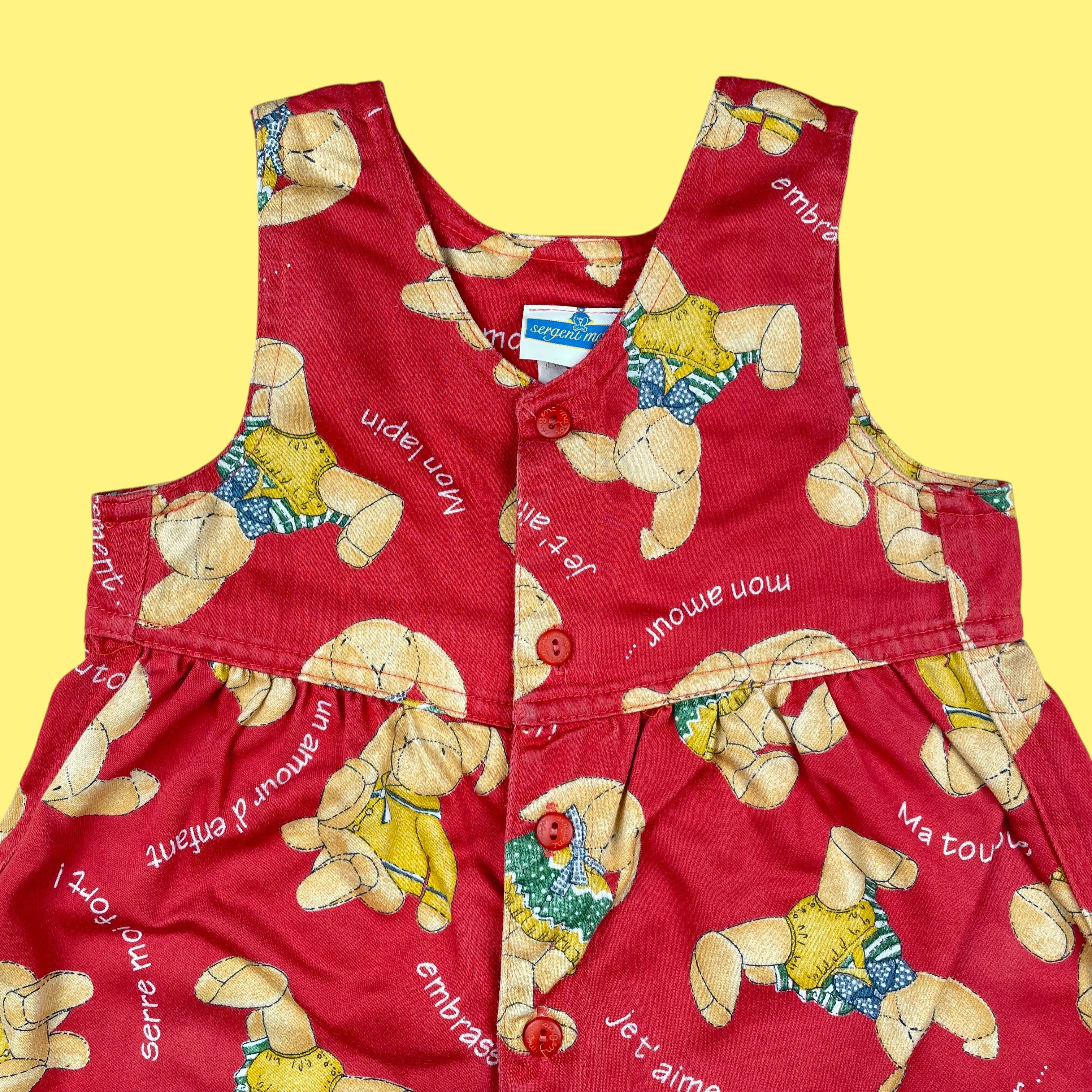 Salopette lapins vintage 18 mois