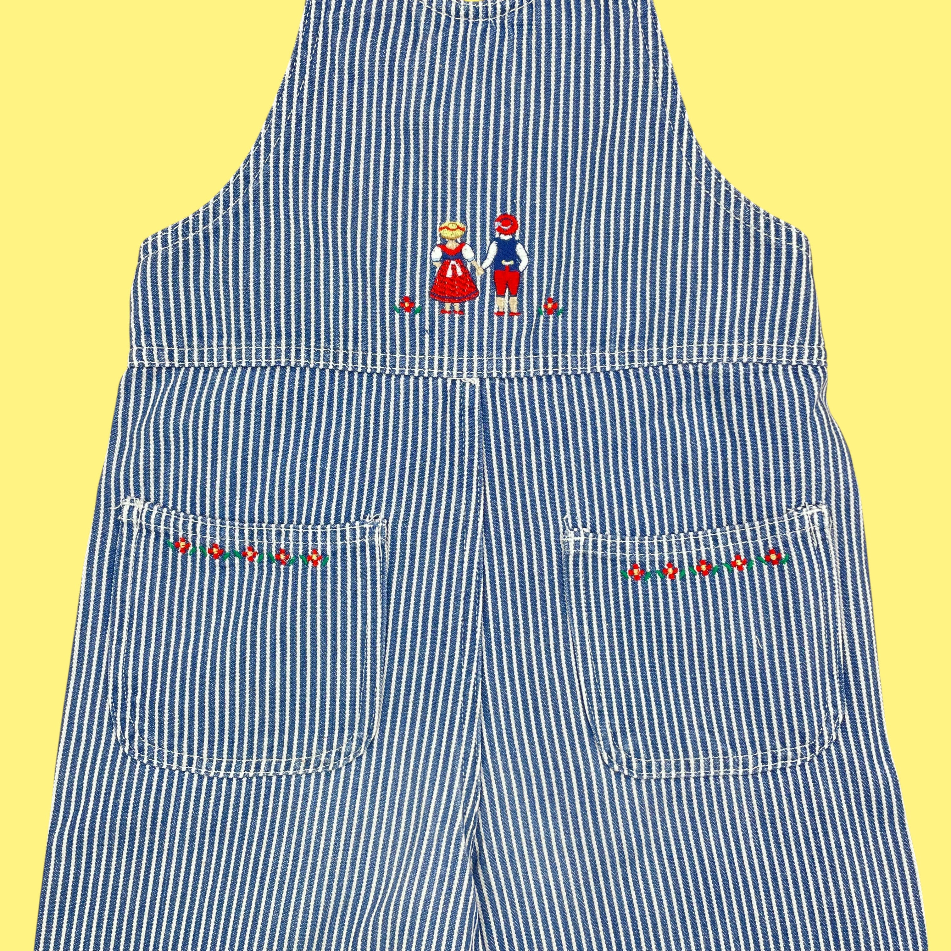 Salopette rayures Jacadi vintage 7 ans