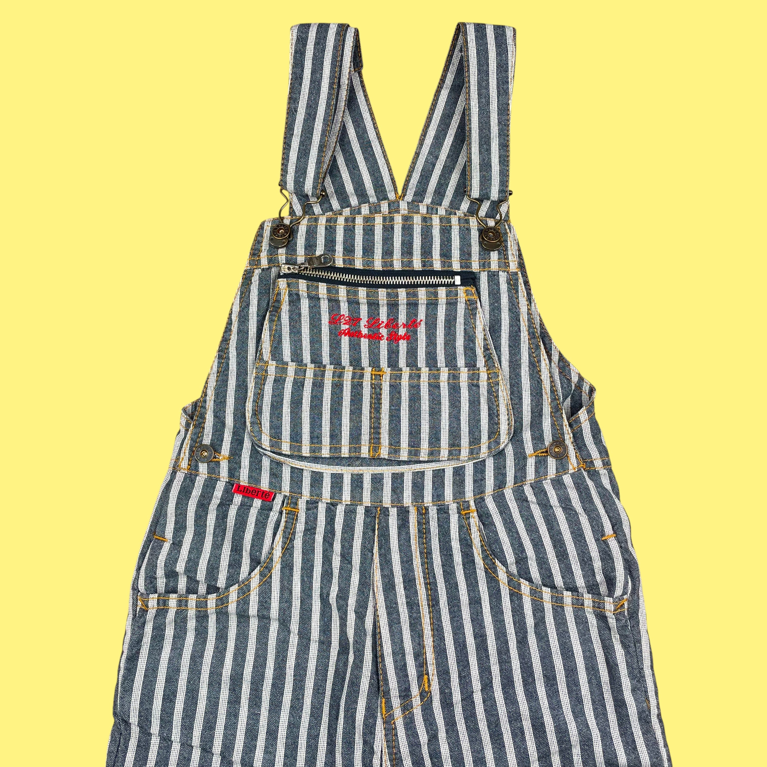 Salopette rayures vintage 8-10 ans