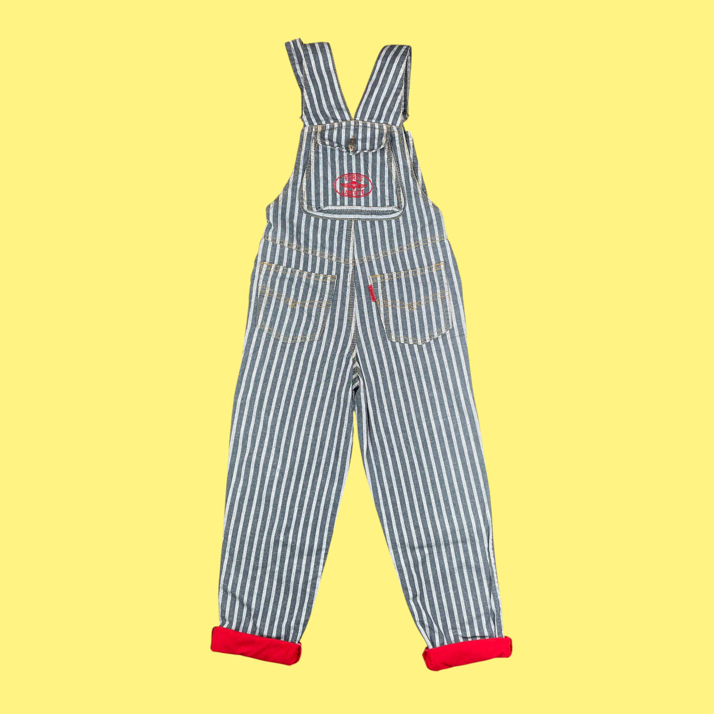 Salopette rayures vintage 8-10 ans