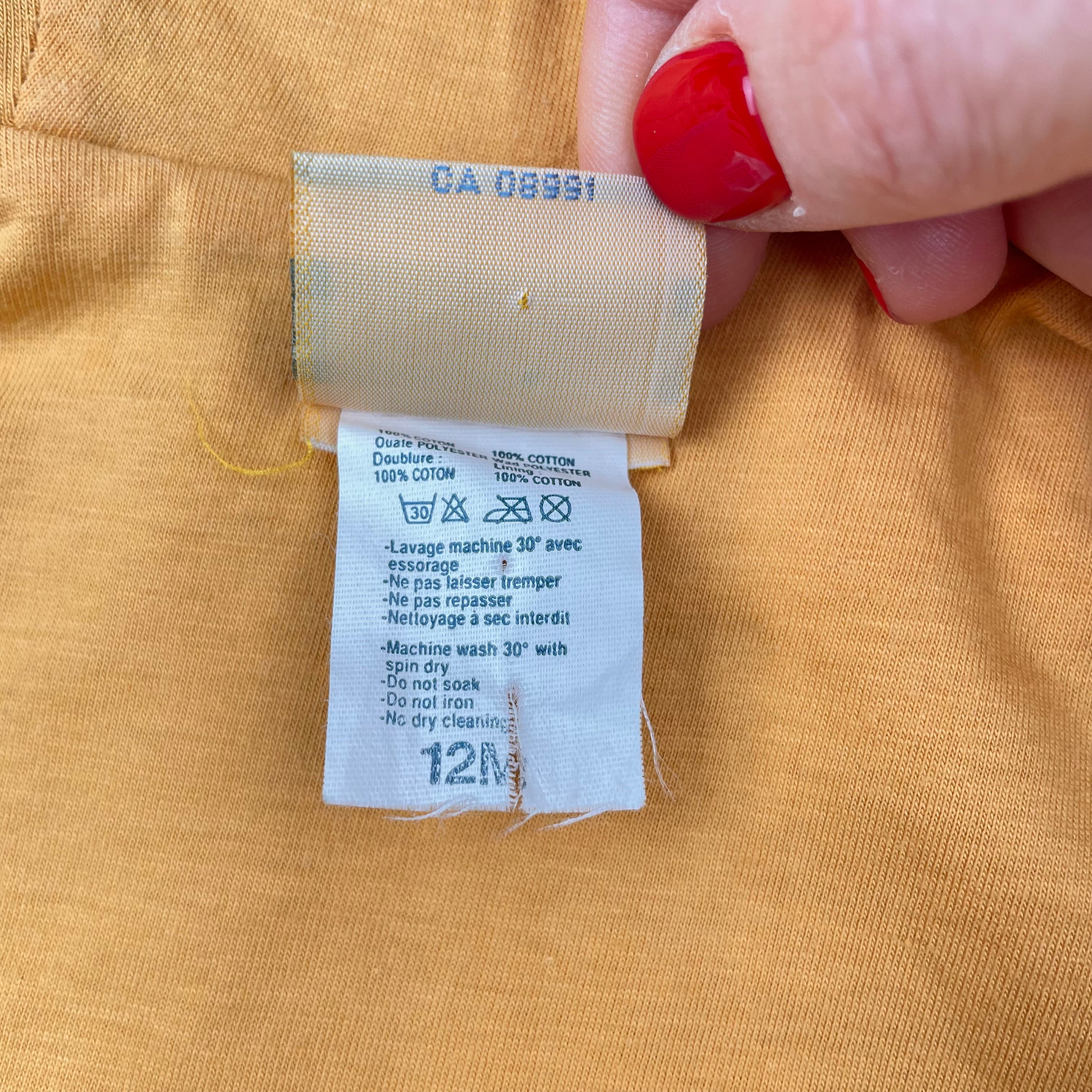 Blouson vintage poule 12-18 mois