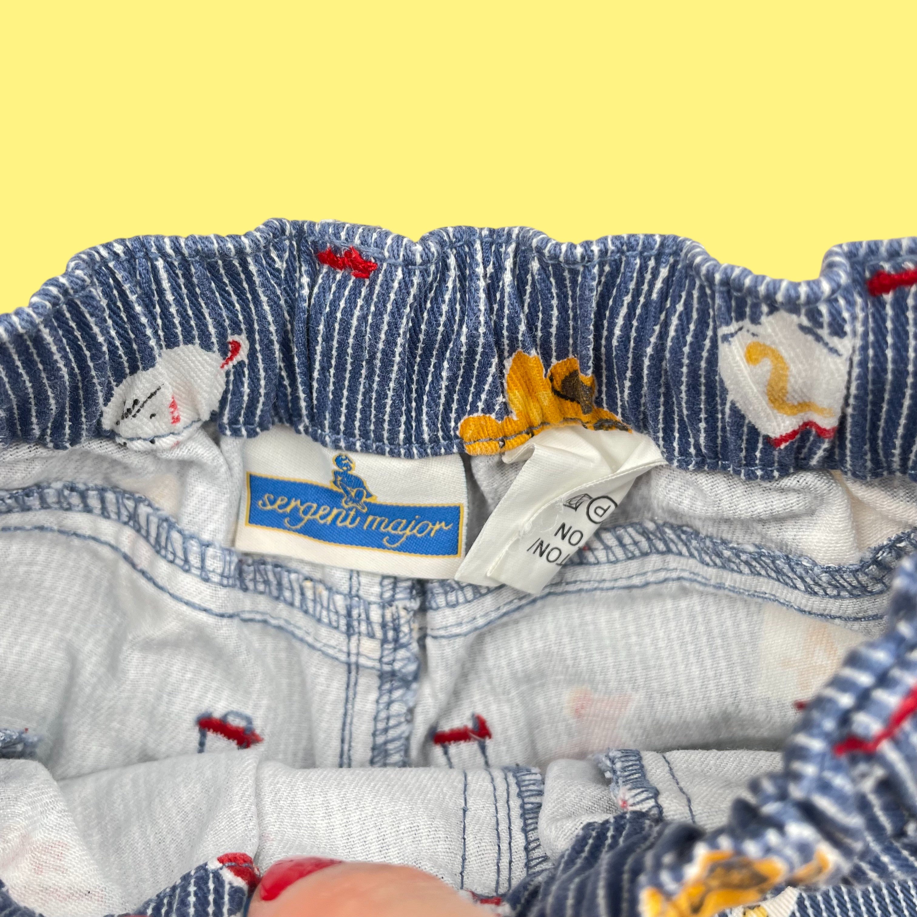 Pantalon vintage milleraies 12 mois