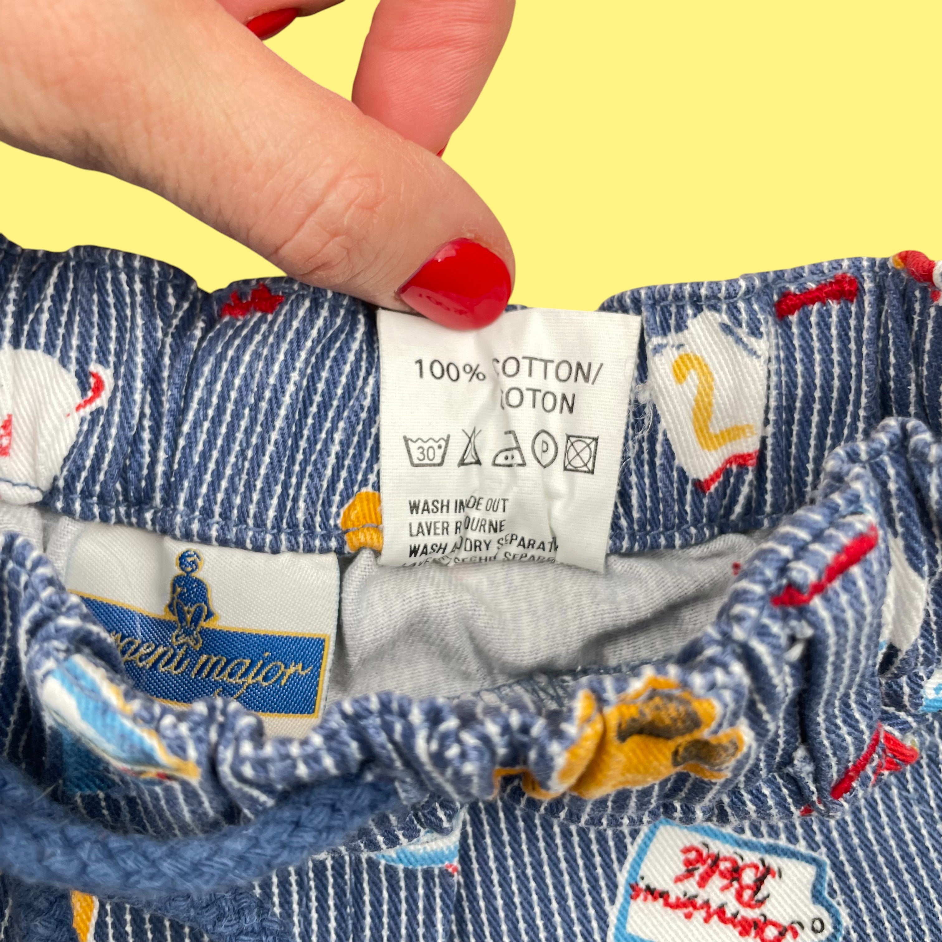 Pantalon vintage milleraies 12 mois