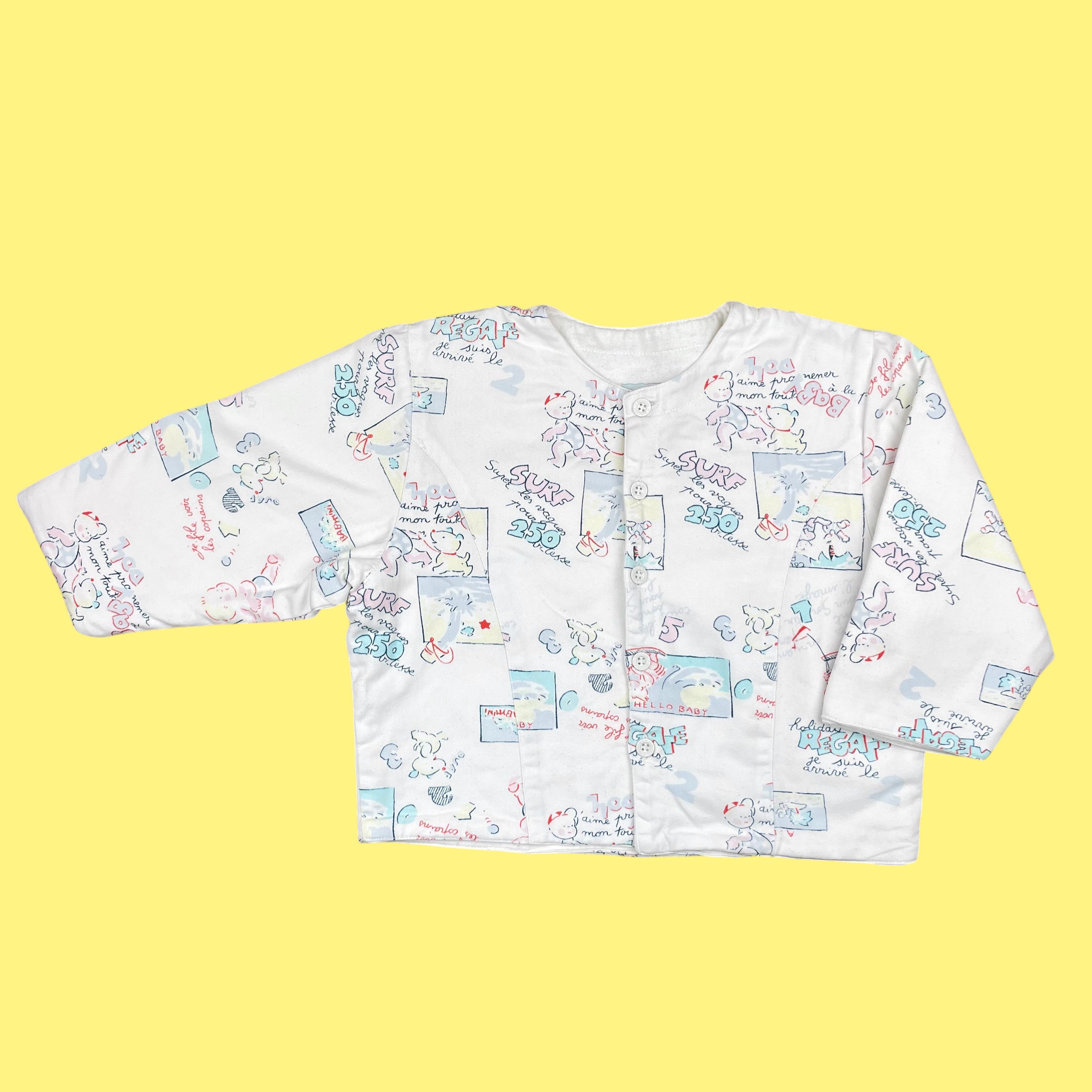 Veste molleton pastel vintage 3 ans