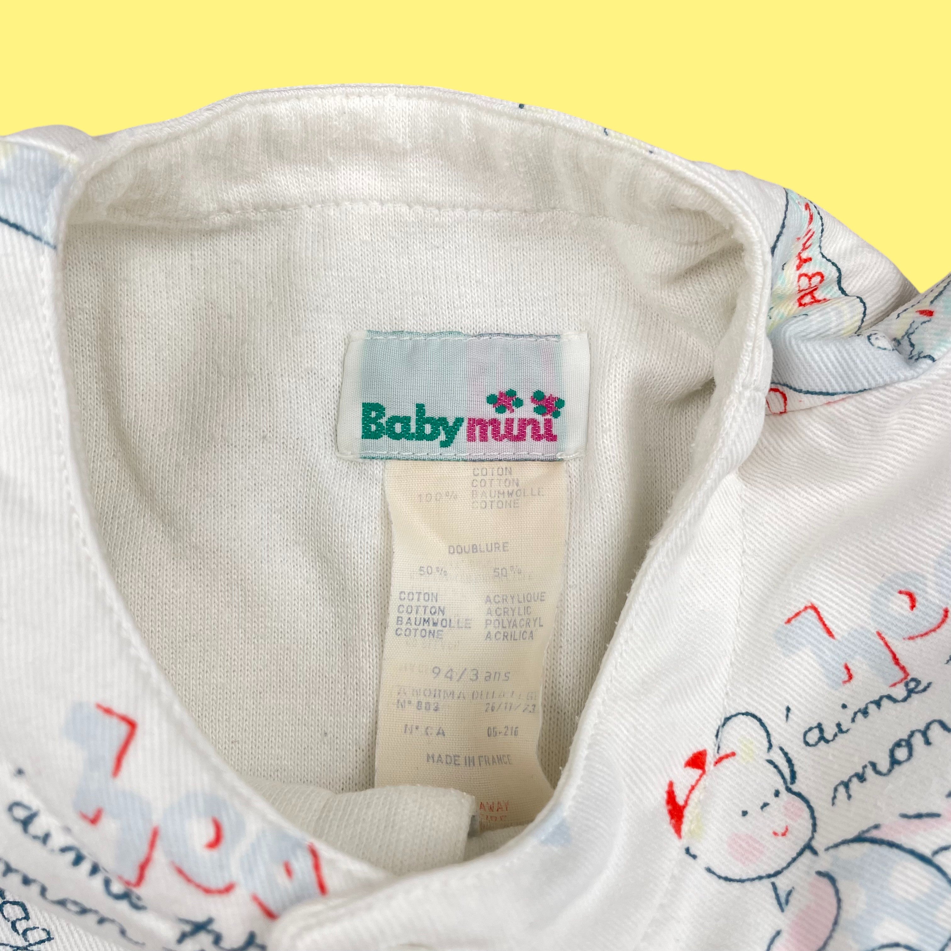 Veste molleton pastel vintage 3 ans