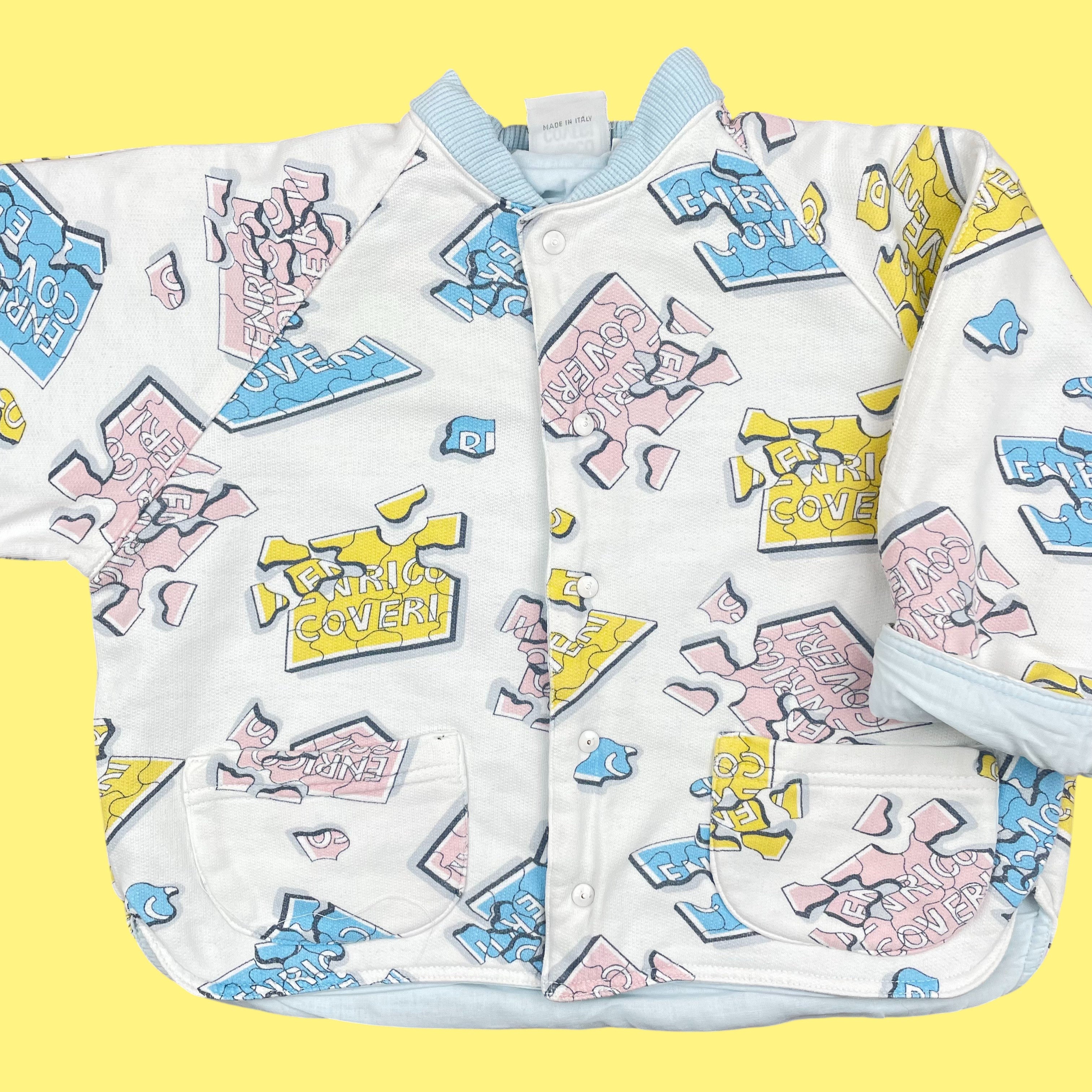 Veste molleton pastel vintage 2 ans