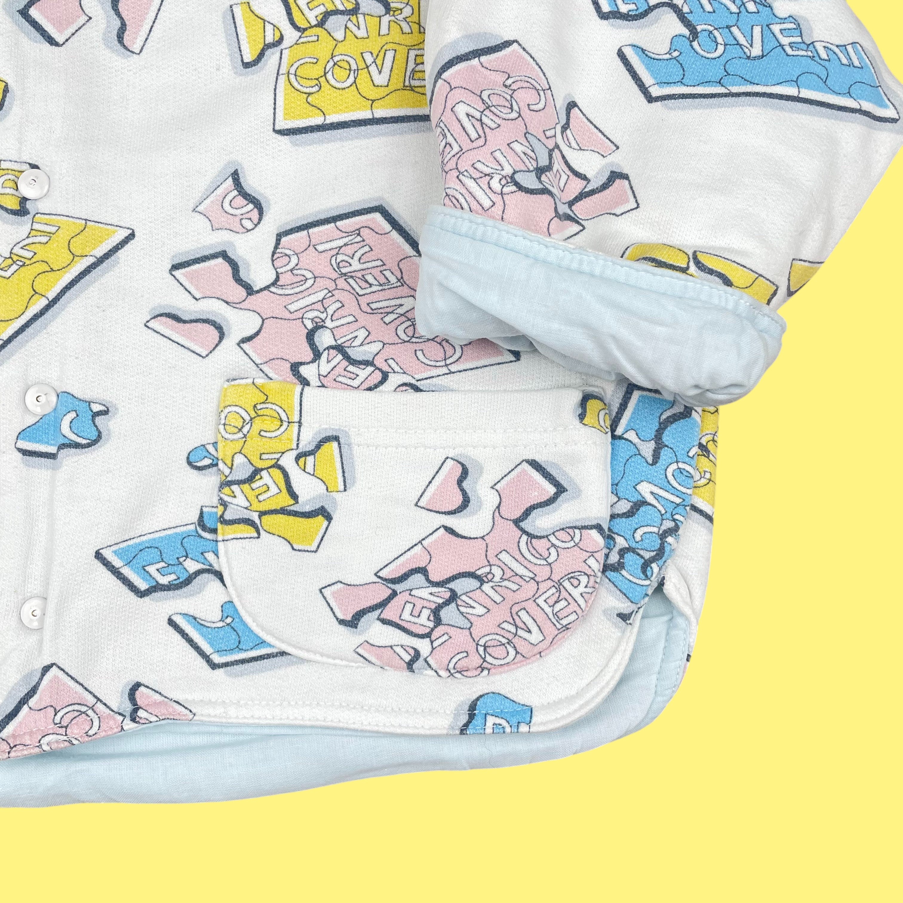 Veste molleton pastel vintage 2 ans