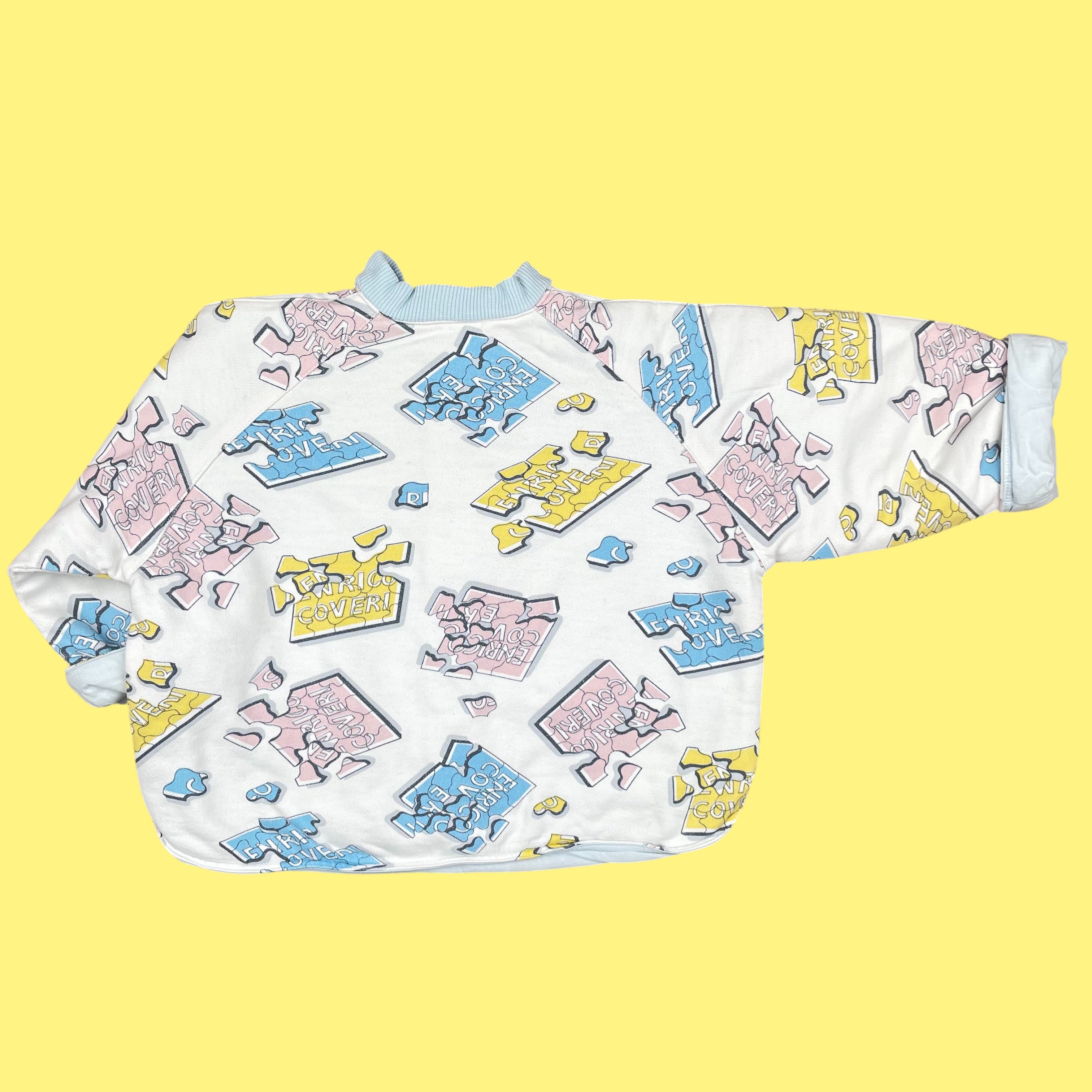 Veste molleton pastel vintage 2 ans