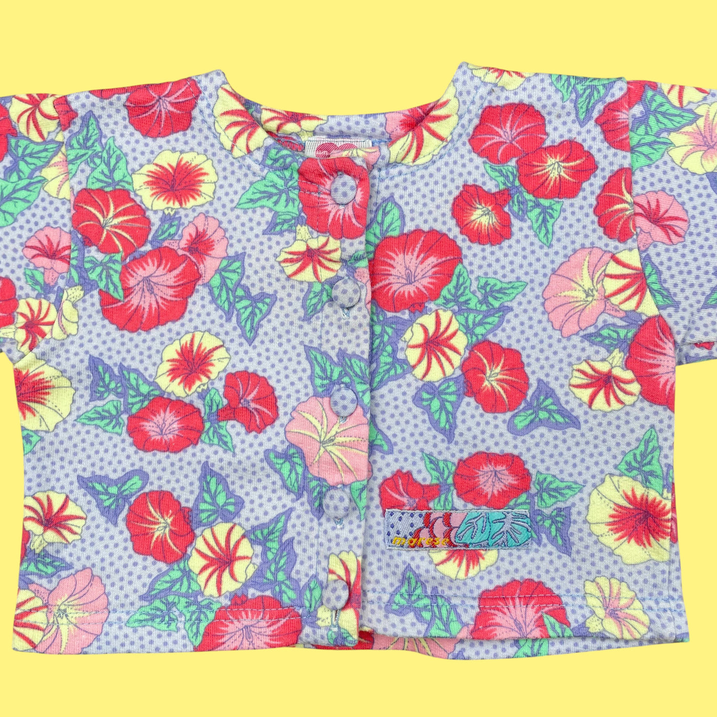 Ensemble fleuri vintage 6 mois