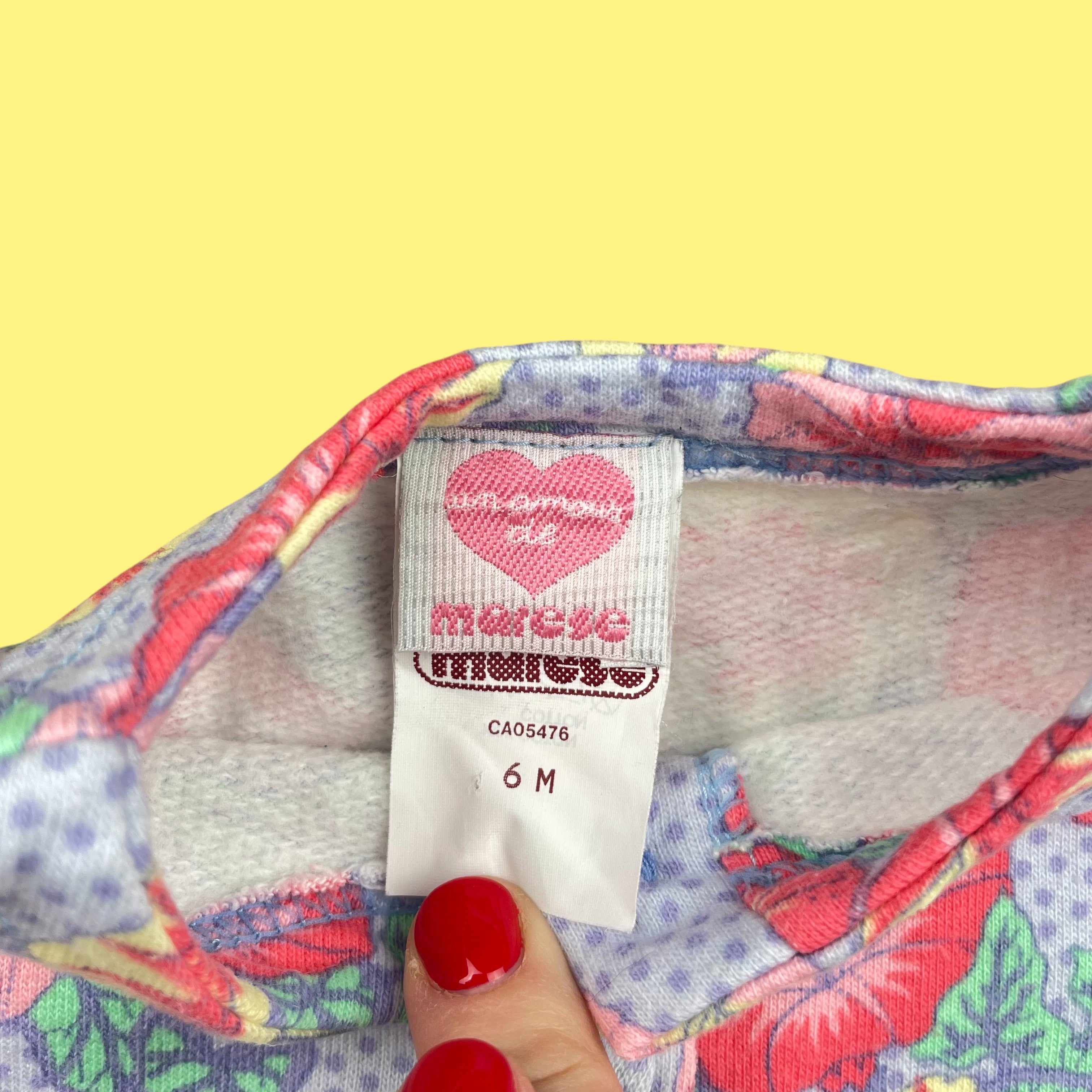 Ensemble fleuri vintage 6 mois