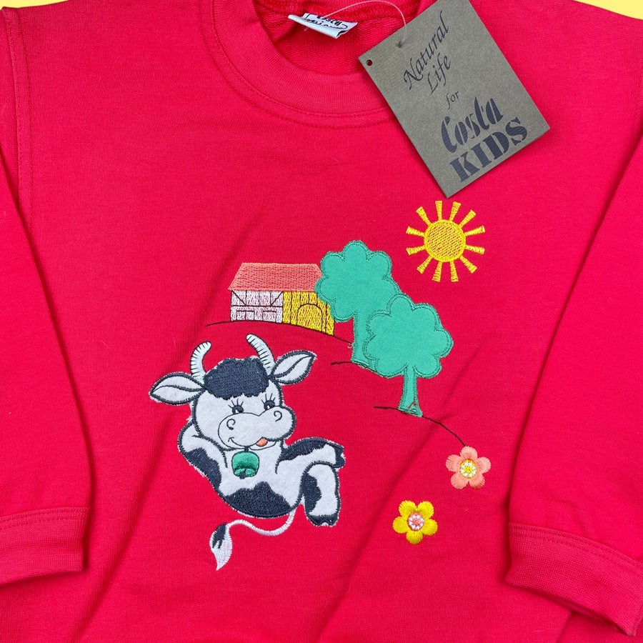 Sweat vache vintage 3 ans