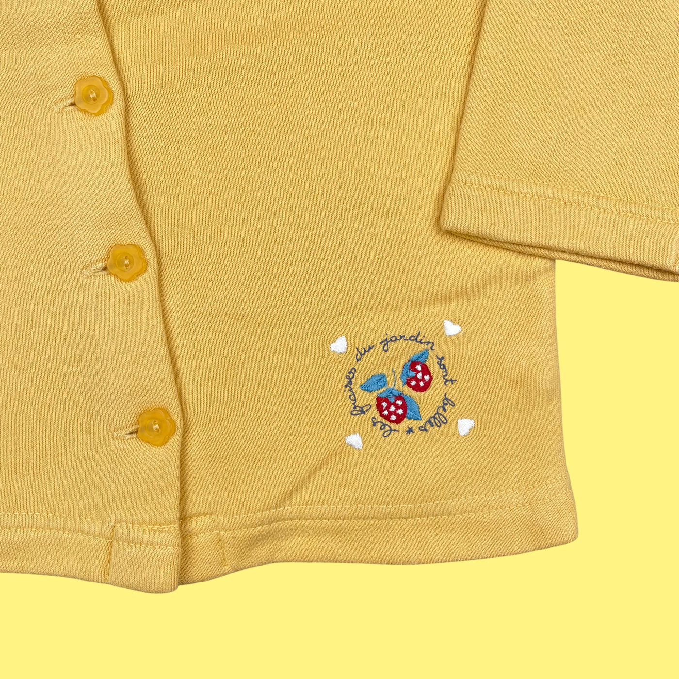 Gilet fleurs vintage 12 mois