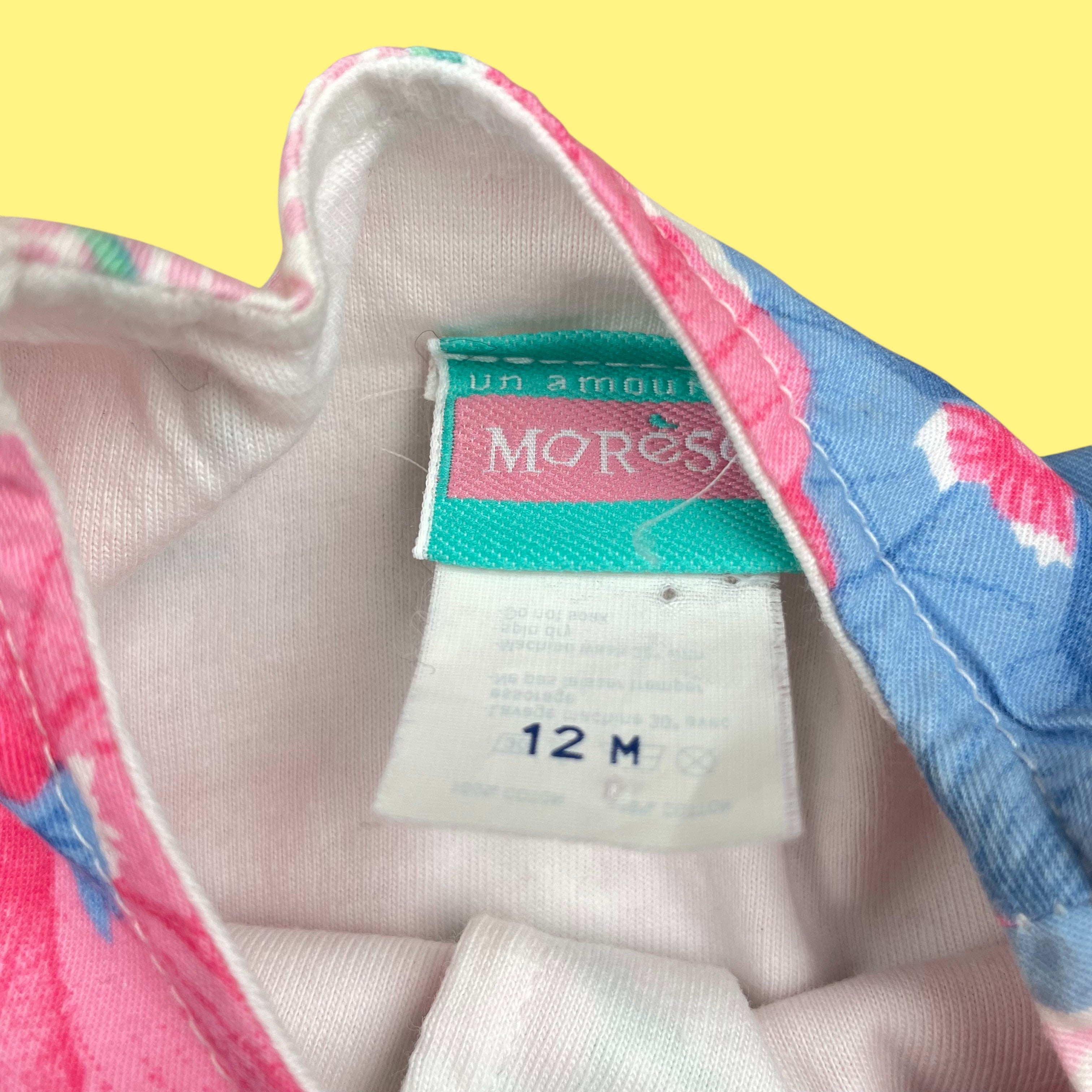 Gilet fleurs vintage 12 mois