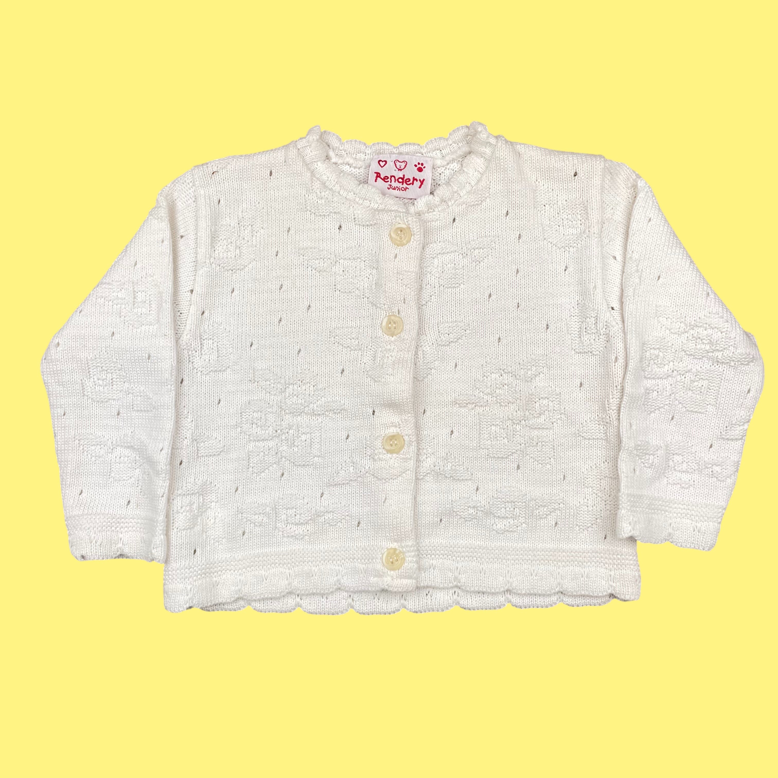 Gilet coton ajouré vintage 3 ans