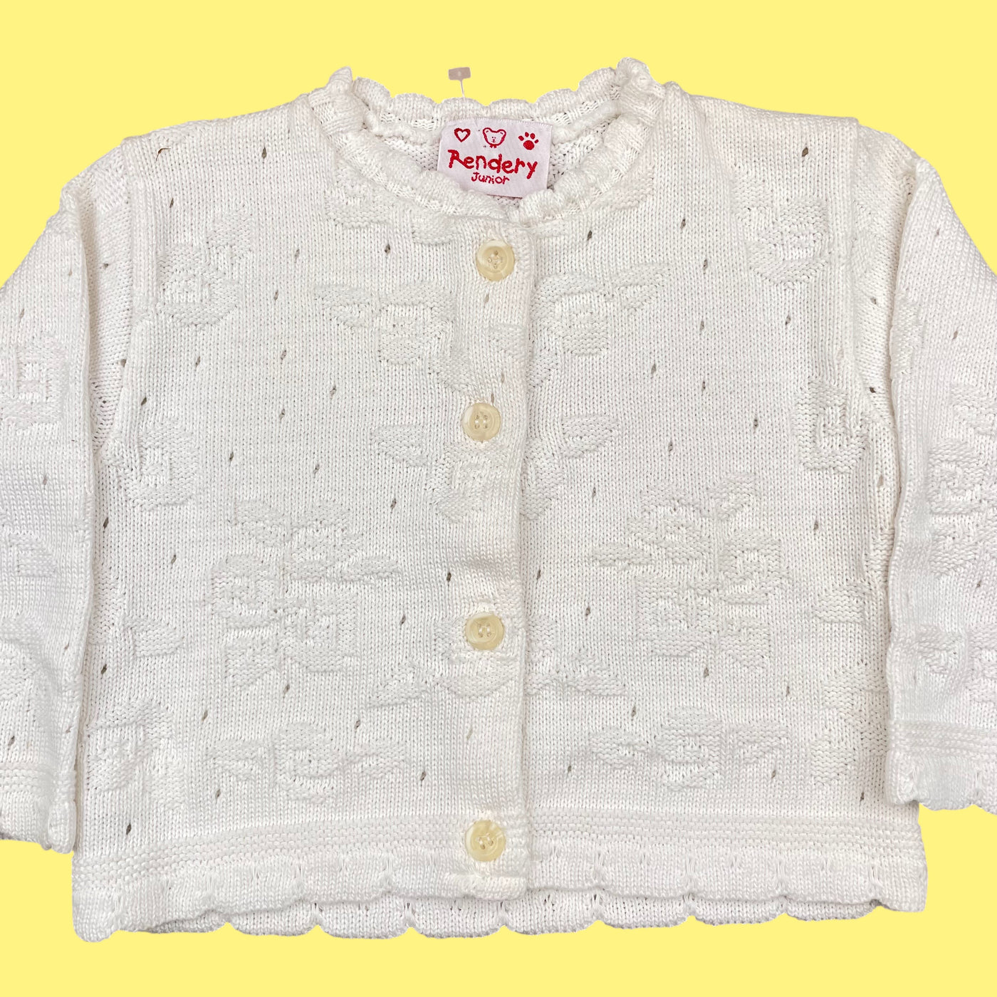 Gilet coton ajouré vintage 3 ans