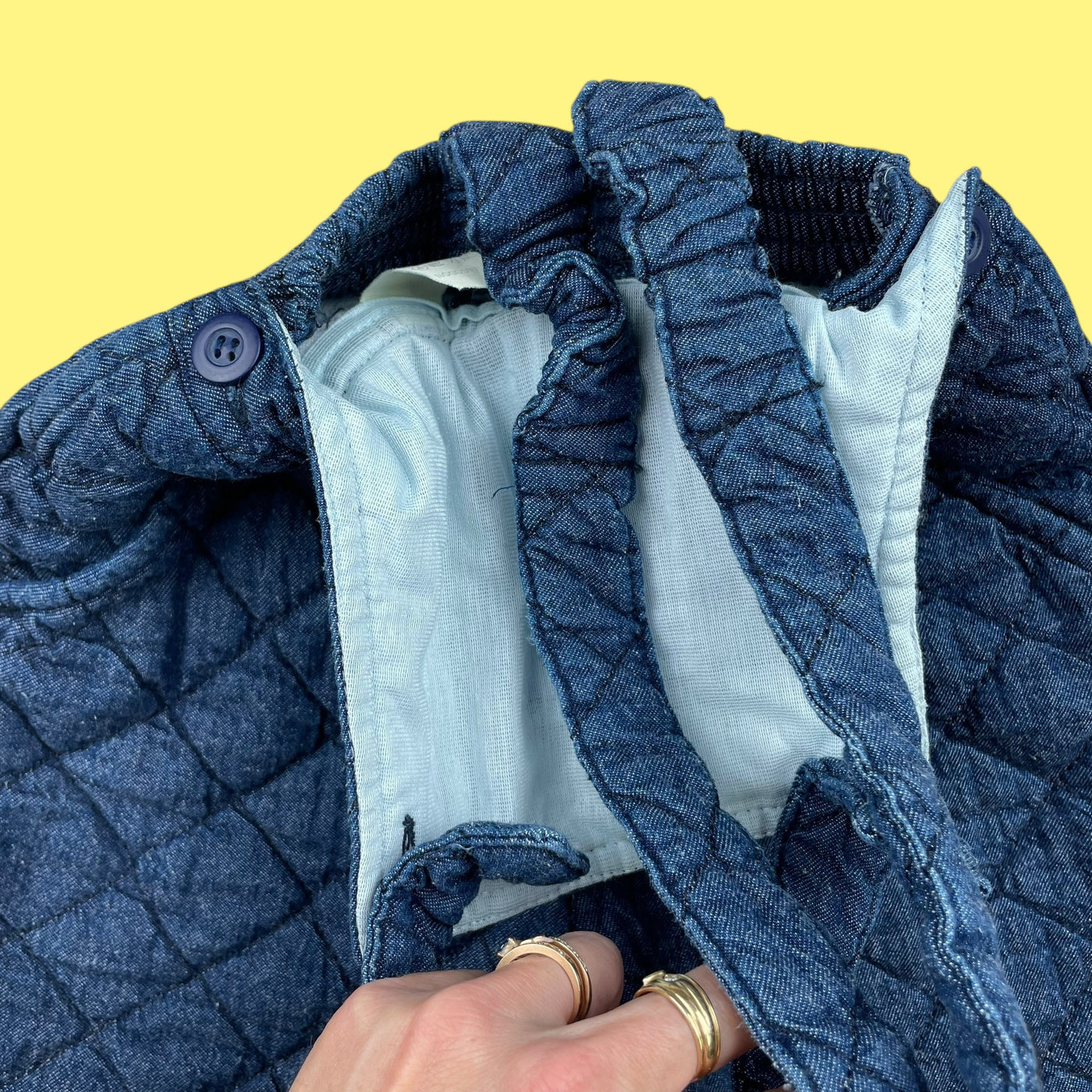 Salopette jean vintage deadstock 3-4-5 ans