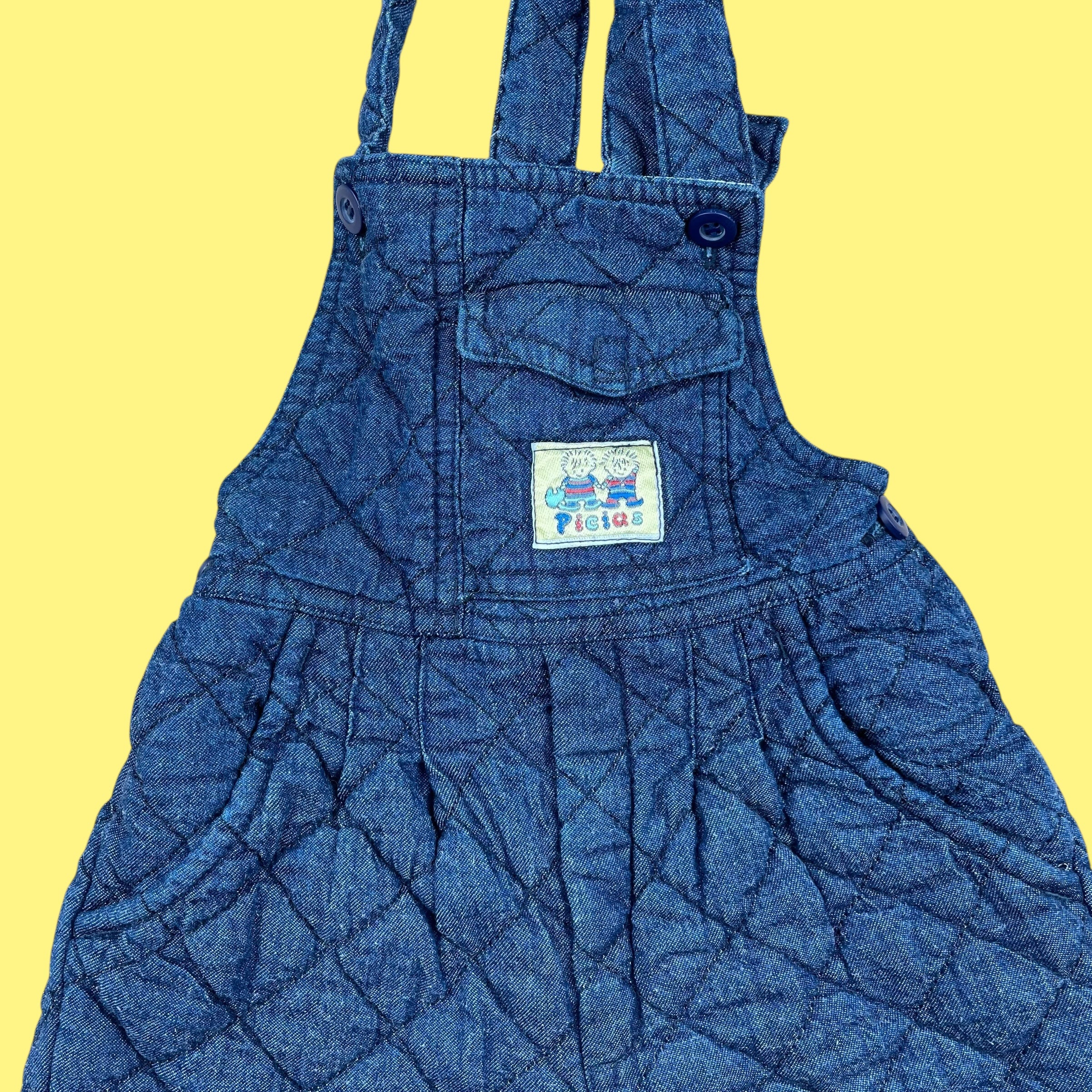 Salopette jean vintage deadstock 3-4-5 ans