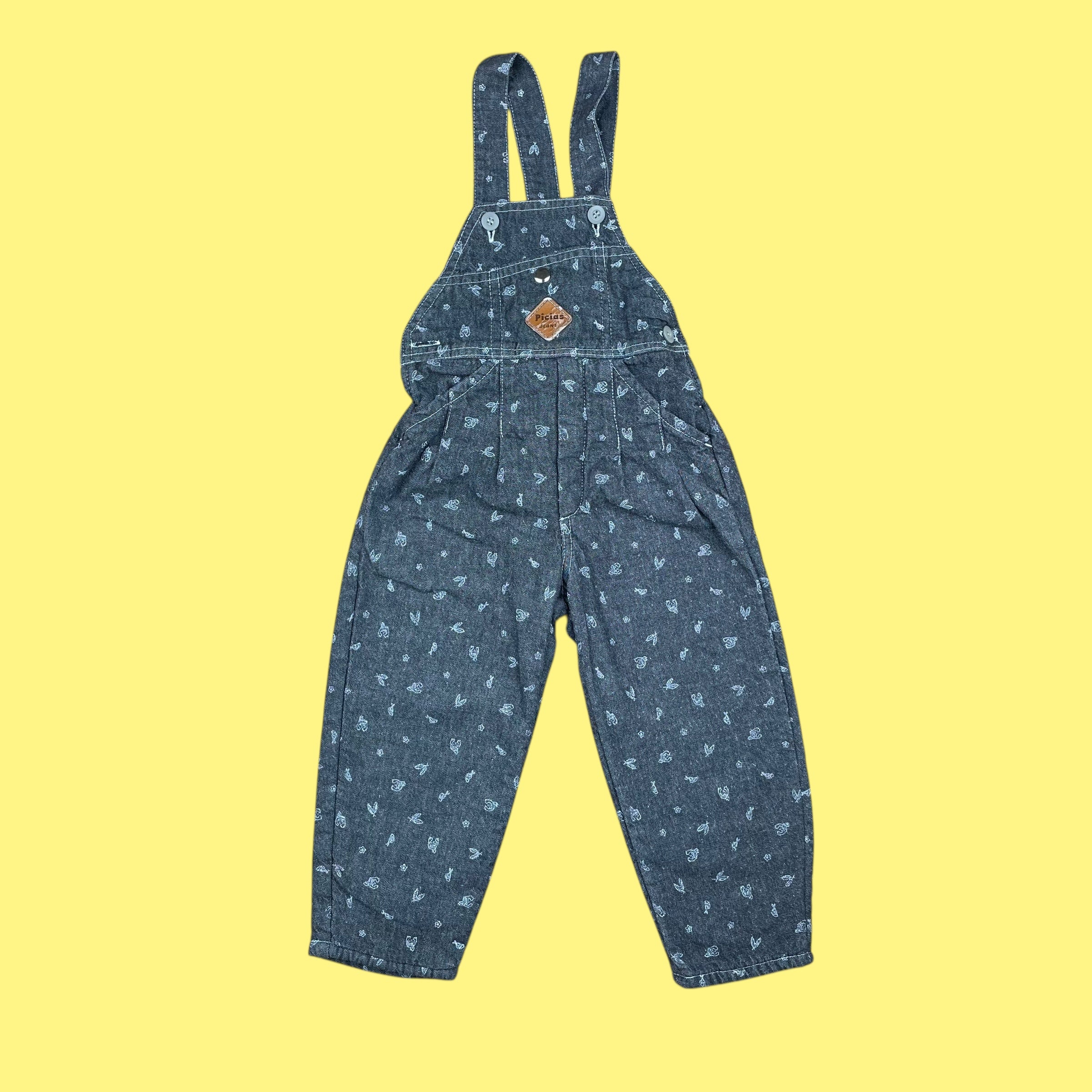 Salopette jean vintage deadstock 3-4-5 ans