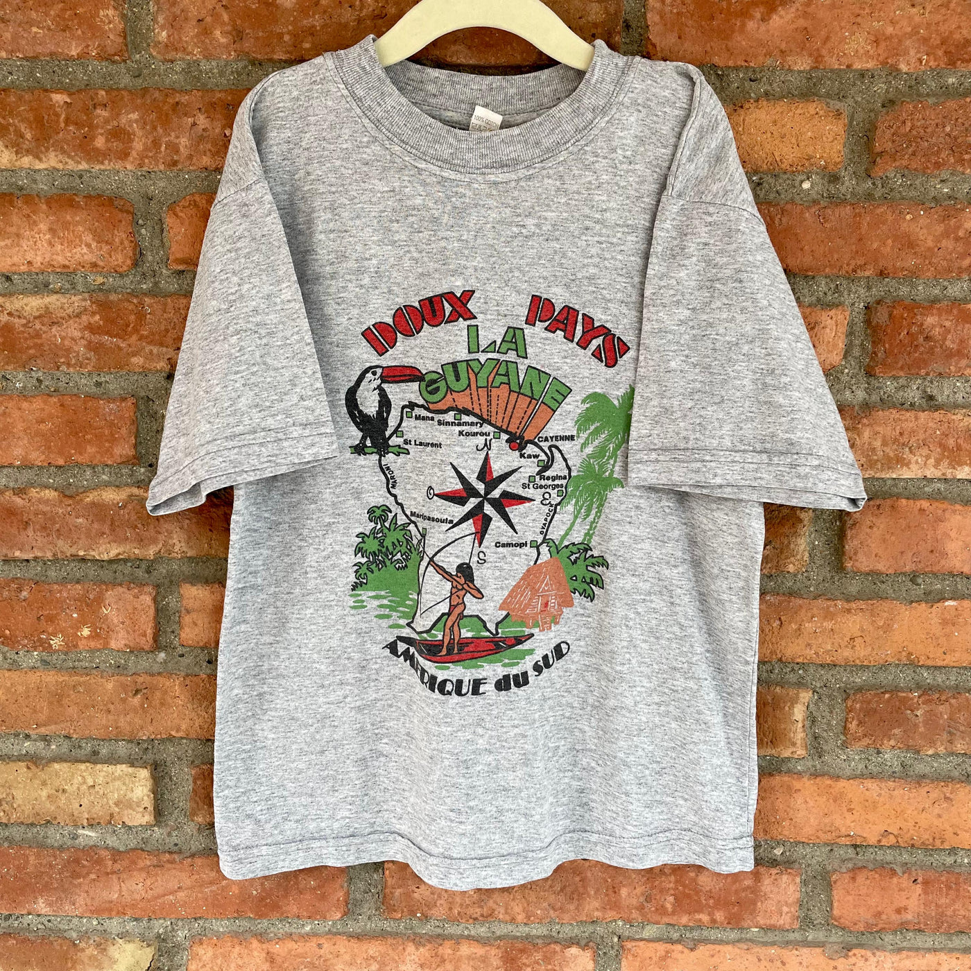 T-shirt souvenir vintage Guyane 8 ans