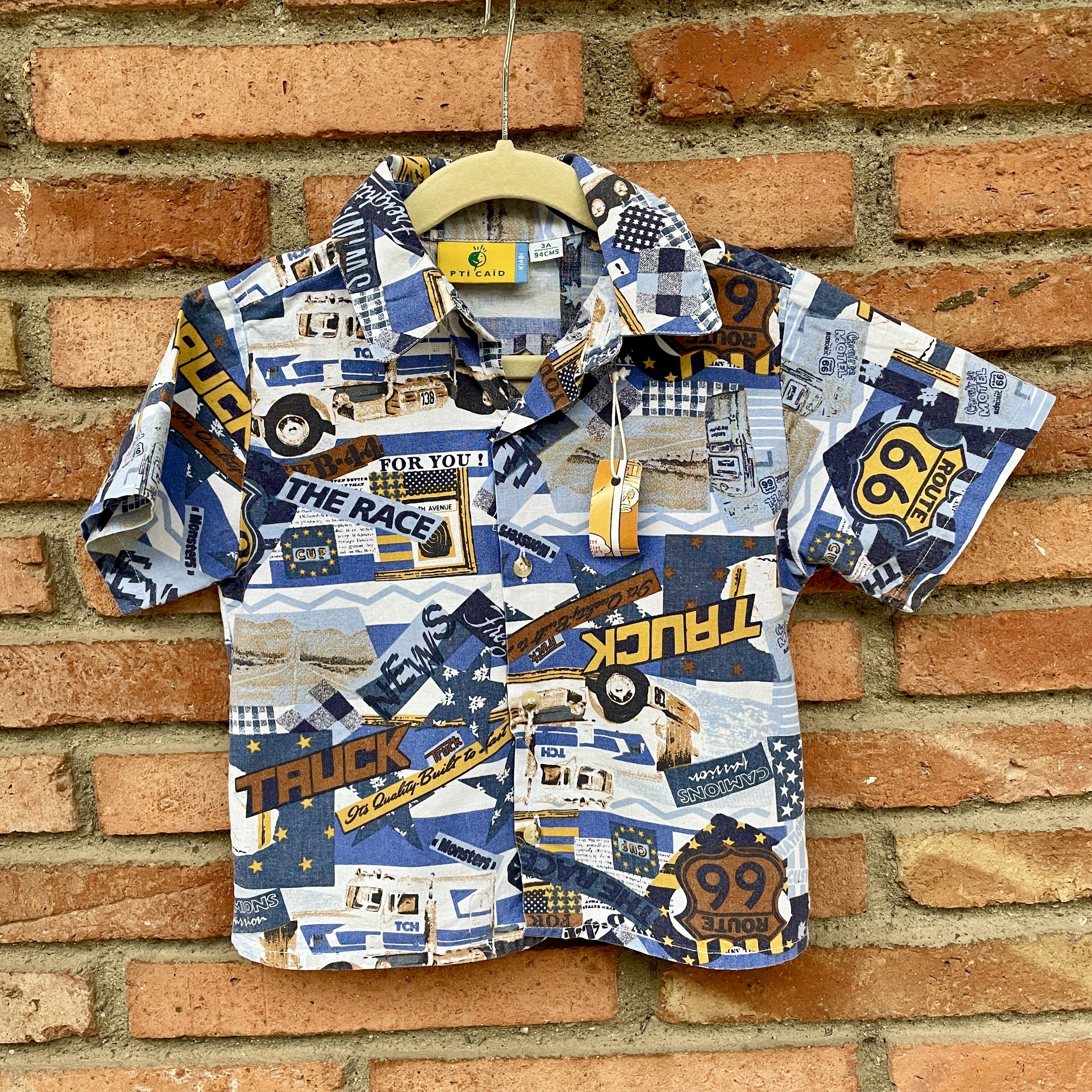 Chemisette bleu 3 ans