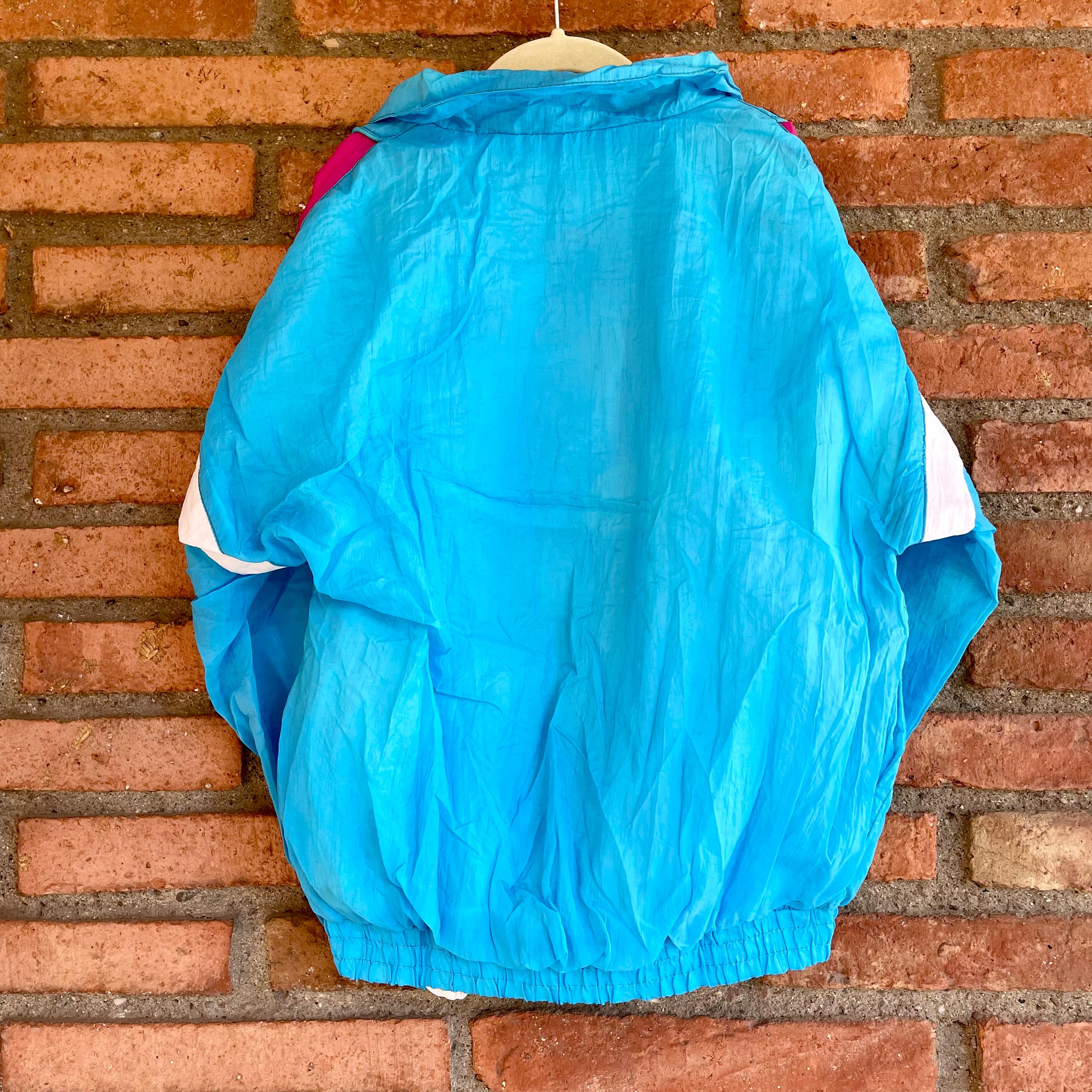 Ensemble jogging fluo turquoise vintage 80's 8-10 ans